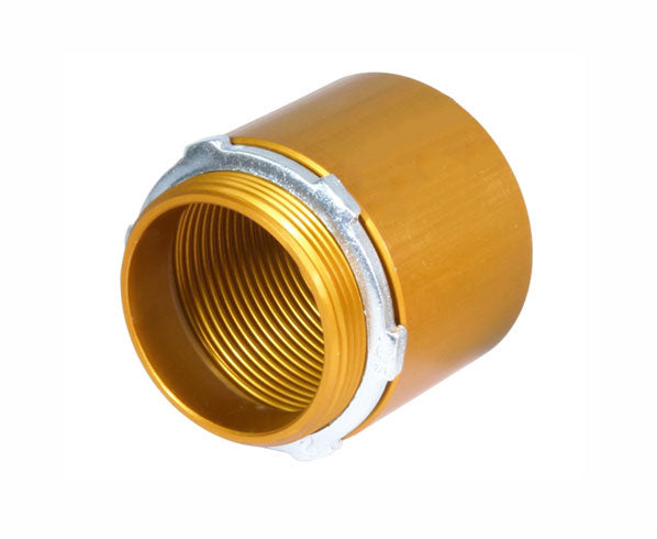Anodized Aluminum Innerduct Terminal Adapter - High-Quality Conduit Fitting for Fiber Optic & Electrical Wiring - Perfect for Data Centers, Telecom Installations & Underground Cable Management