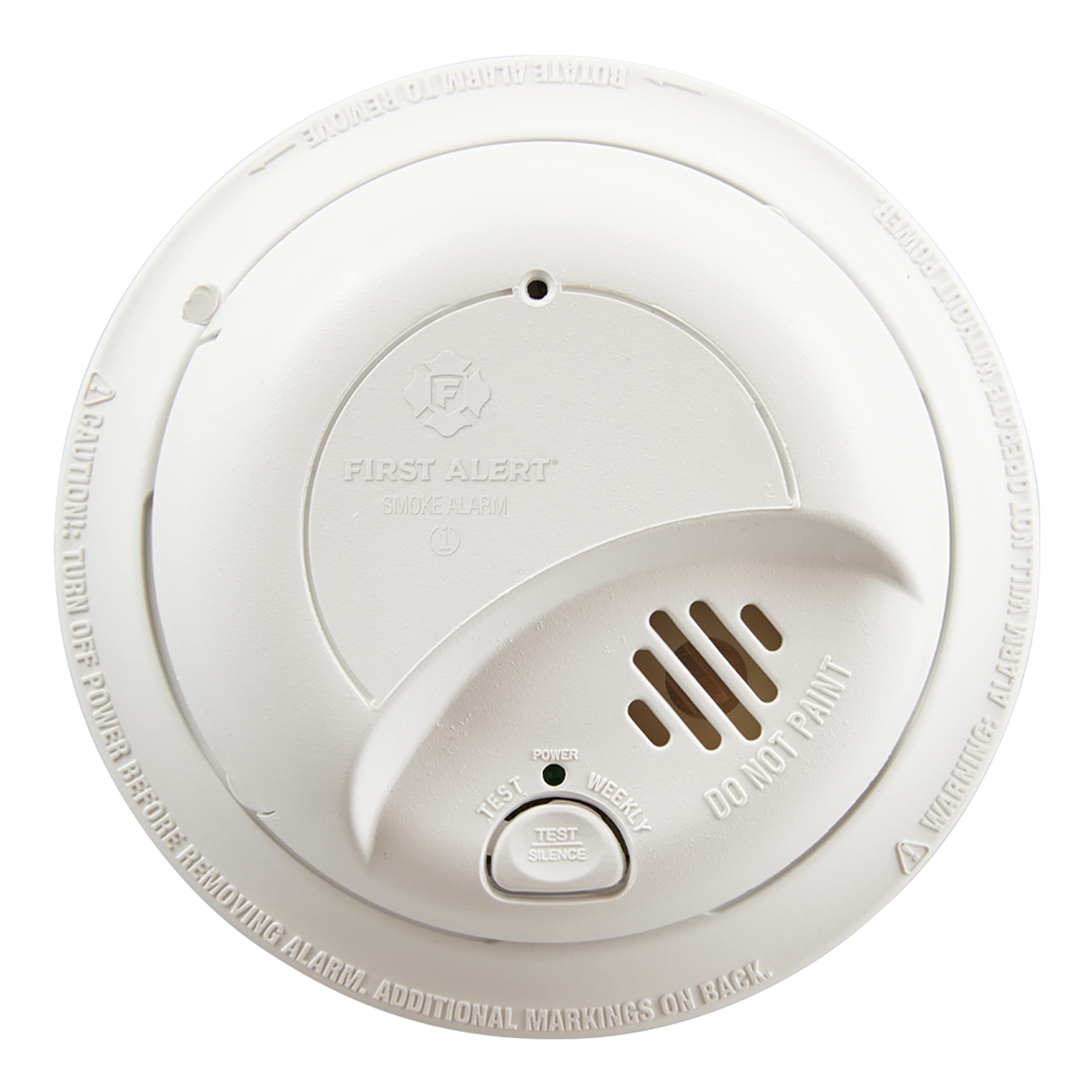 First Alert 9120B Hardwired Smoke Detector with Battery Backup - 1 Pack | UL Certified Fire Alarm for Home Safety | Early Warning System for Bedrooms, Hallways & Kitchens | Essential Fire Protection for Houses, Apartments & Dorms | Ideal for Residential Use, Emergency Preparedness & Peace of Mind