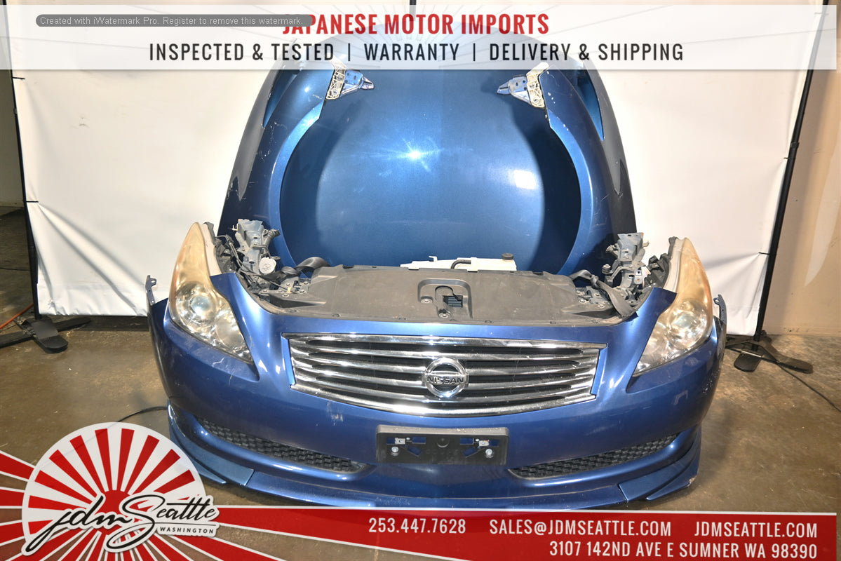 JDM Infiniti G37 Front End Conversion Kit - Complete Nose Cut with Hood, Fenders, Headlights & Trunk | Perfect for Car Restoration & Custom Builds