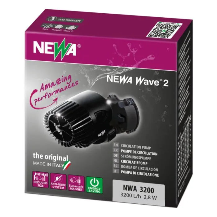 NEWA Wave Circulation Pump - High Efficiency Water Pump for Aquariums, Ponds & Hydroponics | Quiet & Energy Saving Submersible Pump for Fish Tanks, Fountain & Water Features