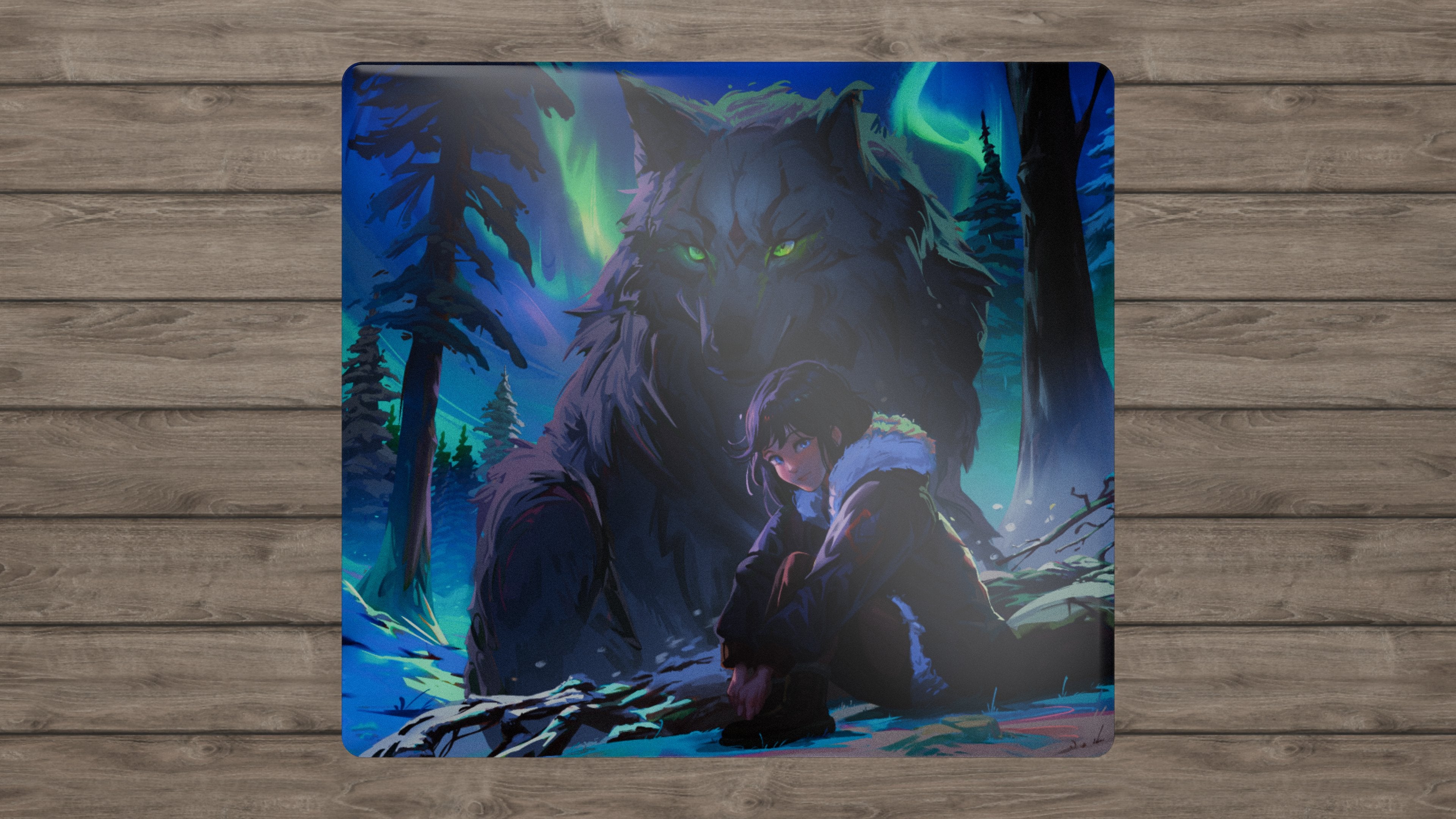 Tekkusai x Hitbox Studios 'The Guardian' Gaming Mouse Pad - Smooth Glide Surface for PC & Laptop - Perfect for Esports, Office Work & Graphic Design