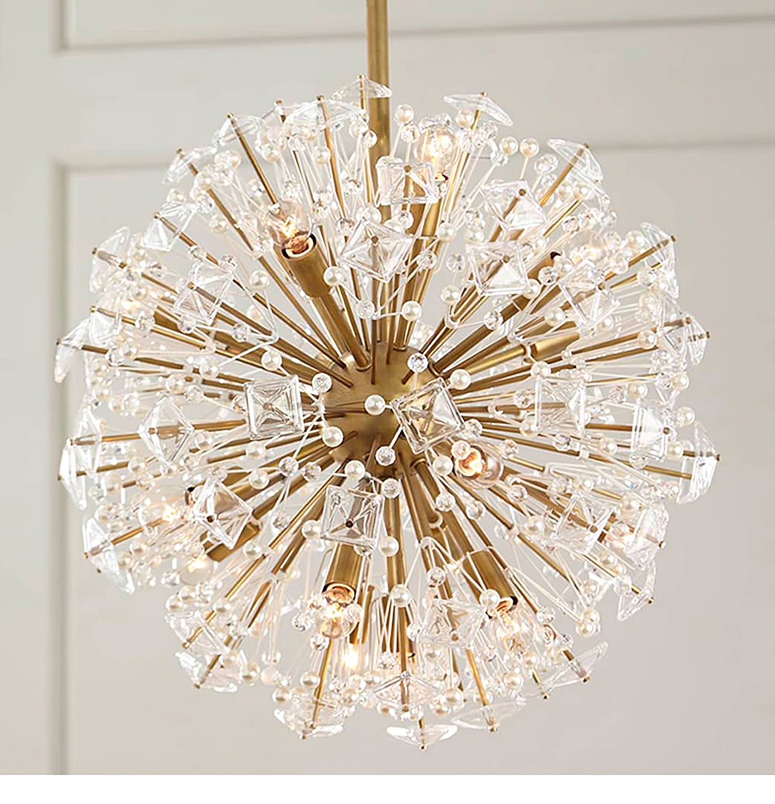 Dickinson Chandelier - Elegant Crystal Ceiling Light Fixture for Dining Room, Living Room & Bedroom | Perfect for Home Decor & Interior Design