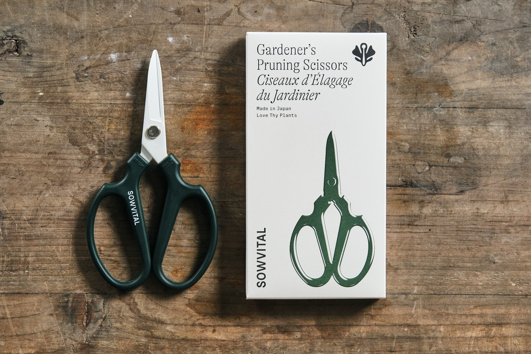 Sowvital Professional Garden Pruning Shears - Sharp Bypass Scissors for Trimming Plants, Flowers, and Shrubs - Perfect for Gardening, Landscaping, and DIY Home Projects
