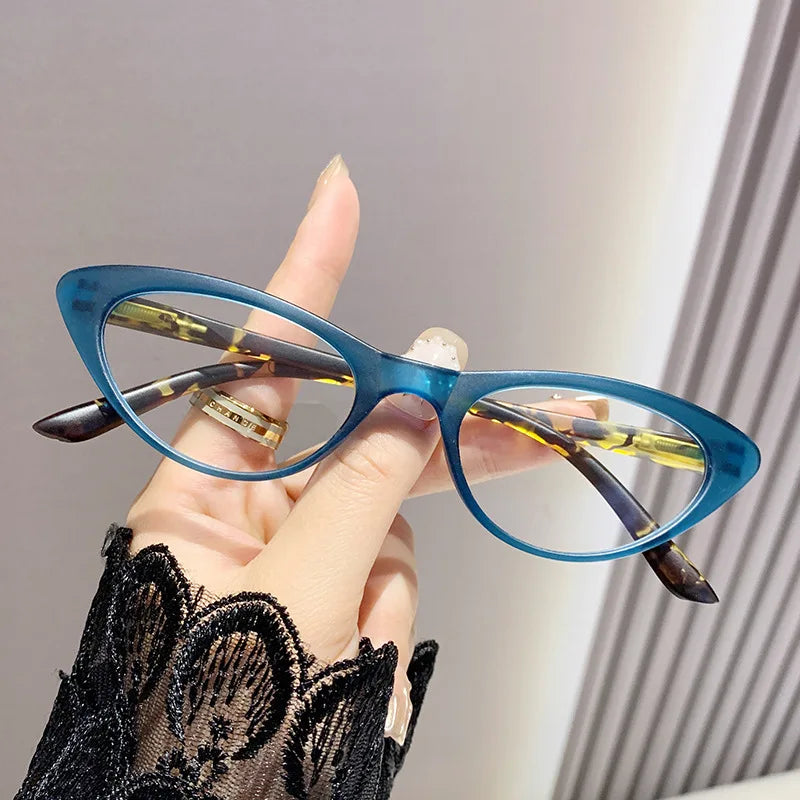 CCspace Unisex Full Rim Oval Cat Eye Polycarbonate Reading Glasses +1.50 to +4.00 Strength - Lightweight & Durable Eyewear for Reading, Work & Fashion