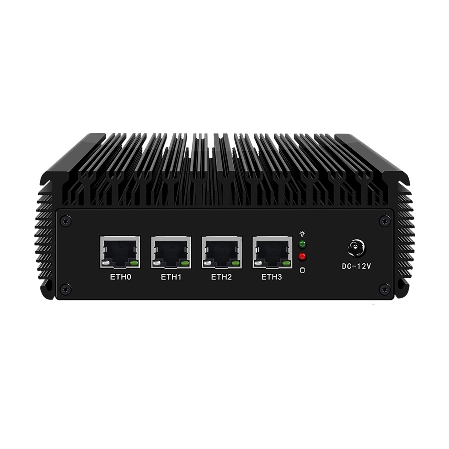 Micro Firewall Appliance Mini PC - Intel N5105, 8GB RAM, 512GB SSD, 4x 2.5GbE LAN Ports, AES-NI, SIM Slot | OPNsense & Untangle VPN Router | Perfect for Home Office Network Security & Small Business Firewall Solutions