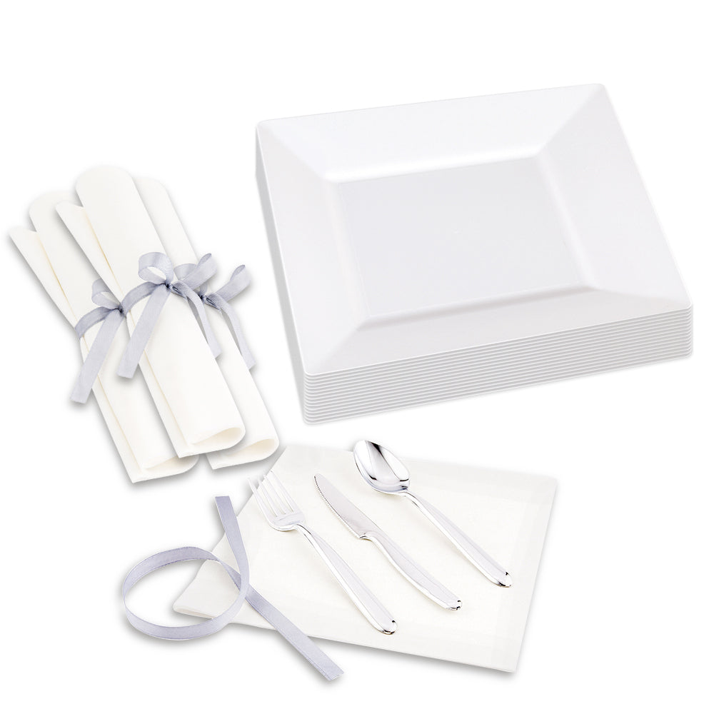 100-Pack White 8.25