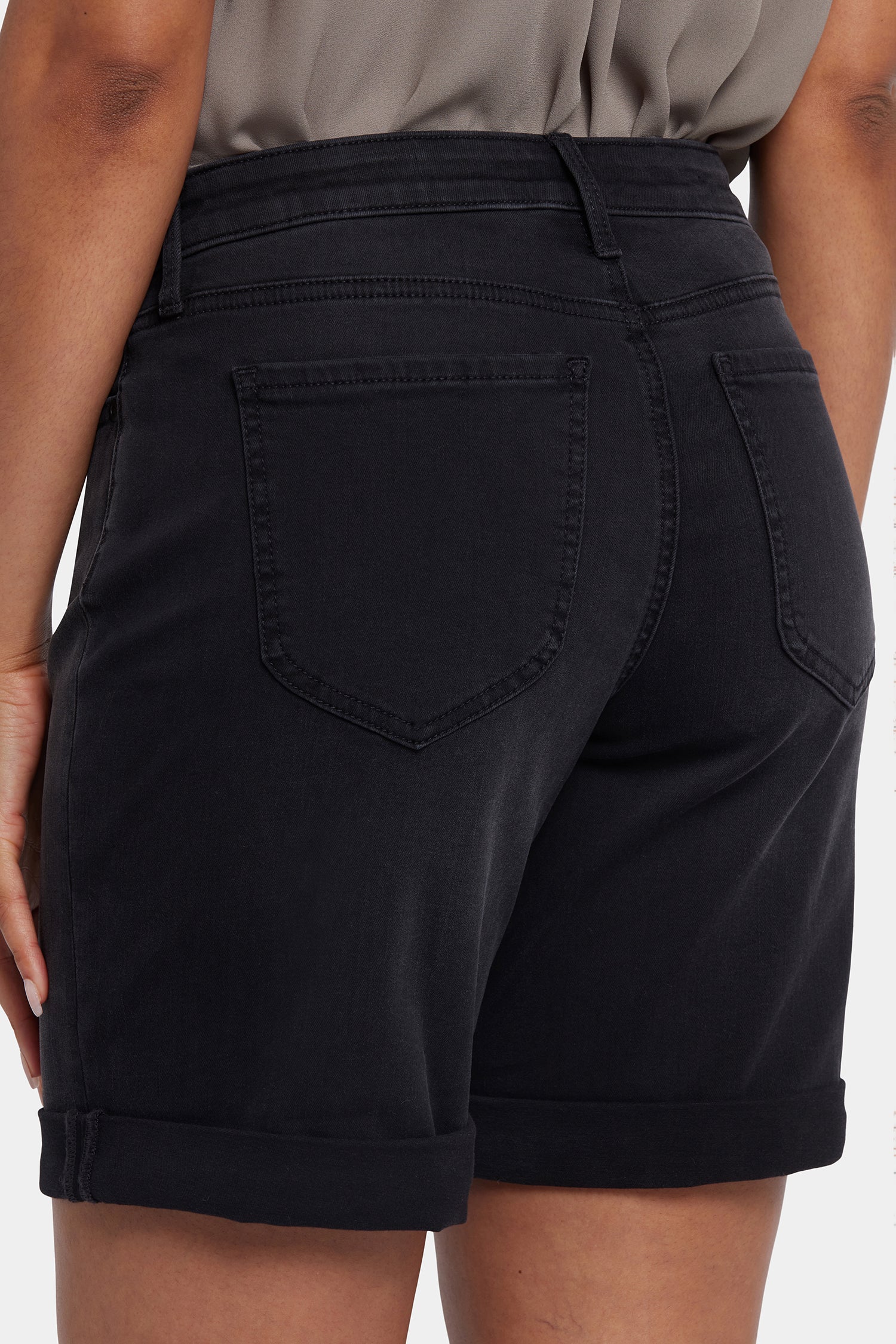 Diana Relaxed Denim Shorts for Women - High Waist Comfortable Casual Jean Shorts in Cadiz Royal Blue | Perfect for Summer Outfits, Beach Vacations & Weekend Wear
