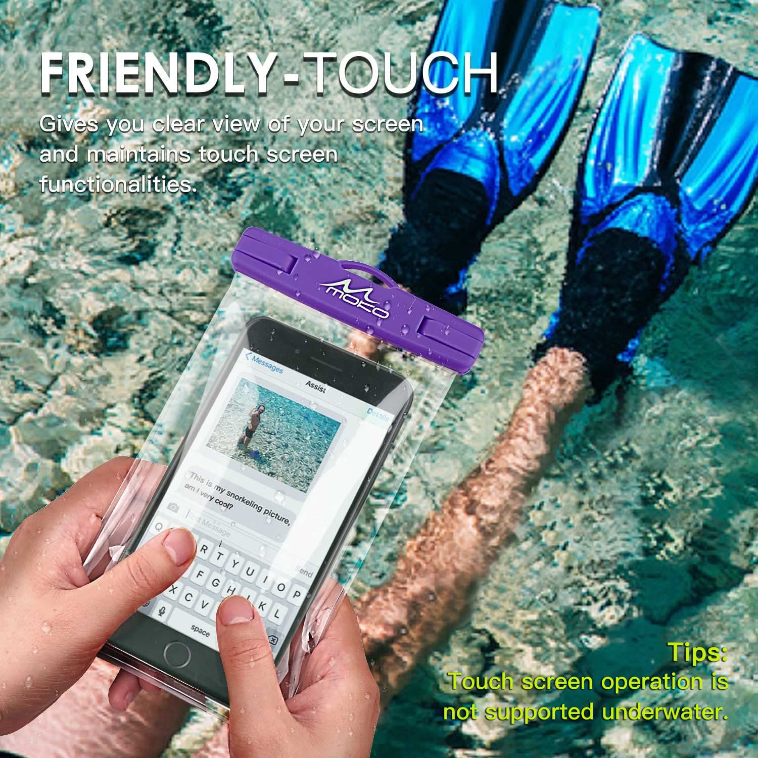 Waterproof Phone Pouch 3-Pack - IPX8 Underwater Phone Case Dry Bag with Lanyard for iPhone 16/14/13/12/11 Pro Max/X/Xr/Xs Max/SE 3 & Galaxy S21/S10/S9/Note 10/9/8 - Perfect for Swimming, Beach, Kayaking & Outdoor Activities