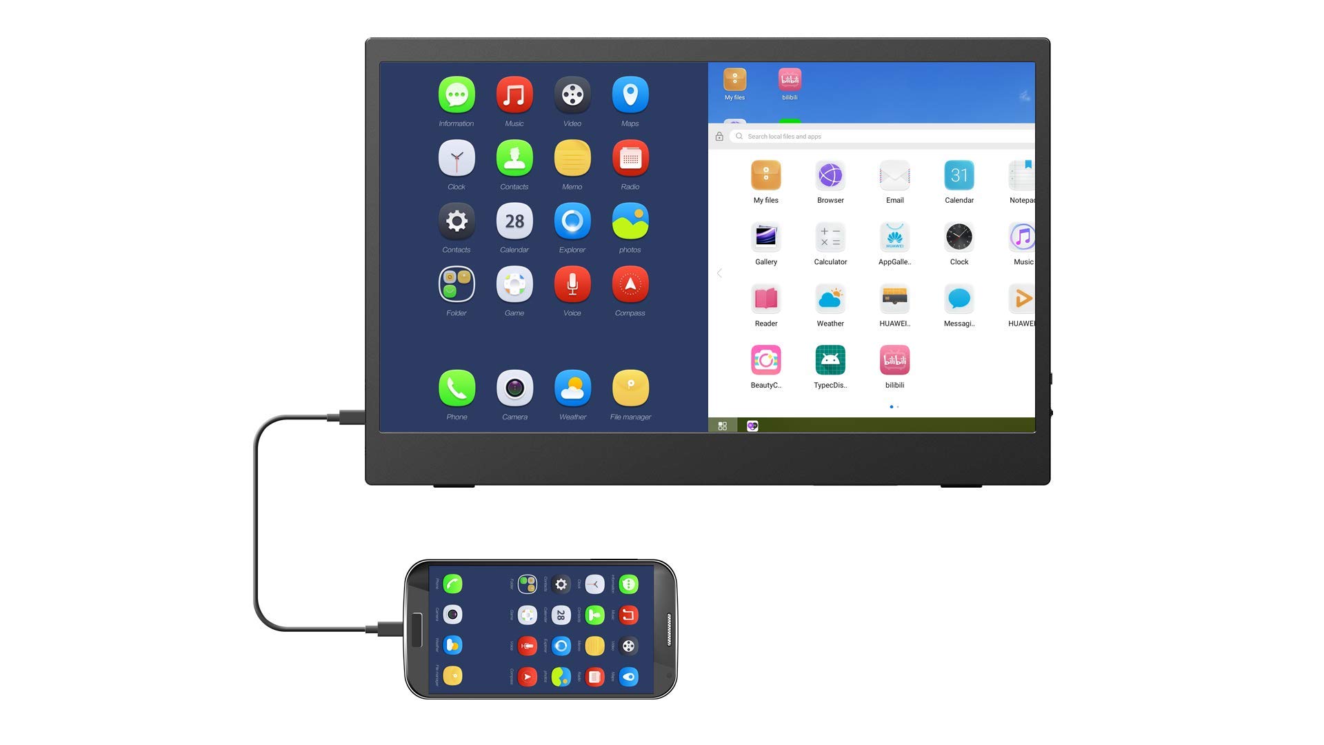 LILLIPUT UMTC-1400 14 Inch 4K Ultra HD HDMI USB-C Portable Monitor - 1920x1080 Resolution for Gaming, Photography & Office Work