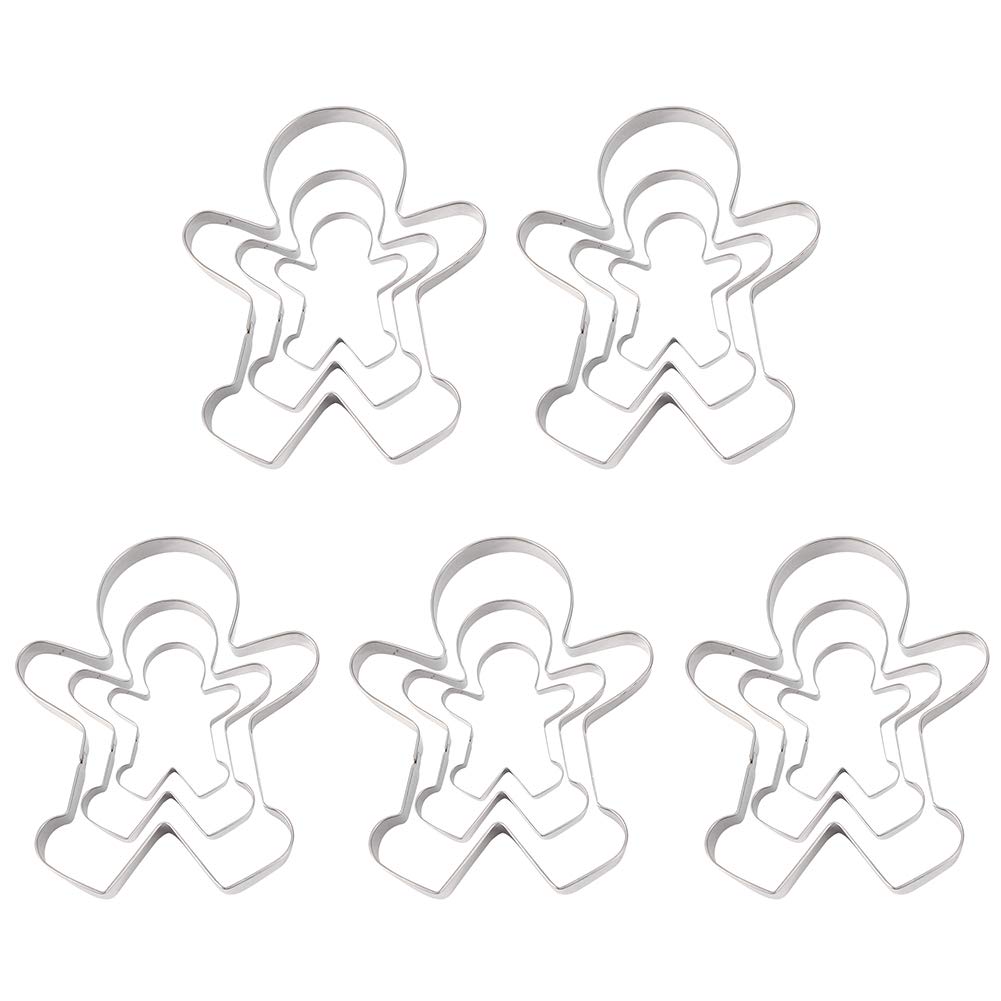 Yosoo 15PCS Stainless Steel Cookie Cutters Set - Cute Biscuit Molds for DIY Cake, Pastry & Baking - Perfect for Christmas, Halloween, Birthday Party Decorations & Home Baking Gifts