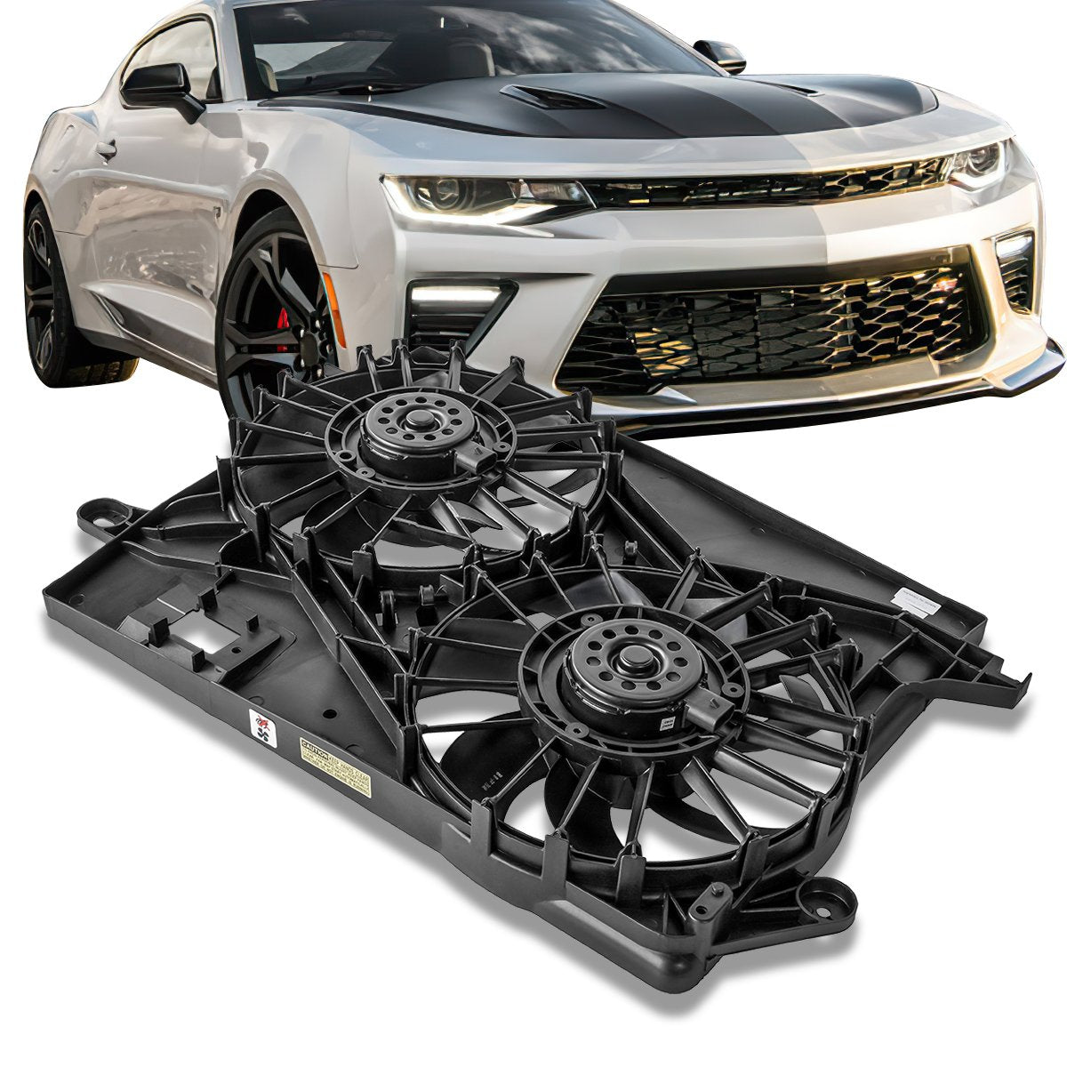 2006-2018 Dodge Charger Radiator Cooling Fan Assembly - Compatible with 2.7L 3.5L 5.7L 6.1L Engines (Part# CH3115184) - Perfect for Engine Cooling & Overheating Prevention