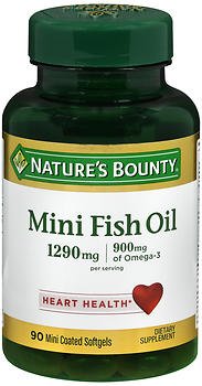 Nature's Bounty Fish Oil 1290mg Omega-3 Softgels - 90 Count (Pack of 6) | Supports Heart, Brain & Joint Health | Great for Daily Supplement & Active Lifestyle