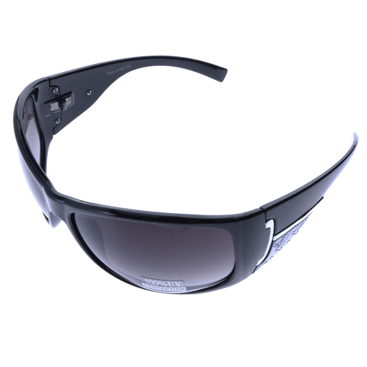 Mi Amore UV Protection Sport Sunglasses for Men & Women - Black/Purple Gradient Lens - Polarized Running Cycling Golf Hiking Outdoor Activities