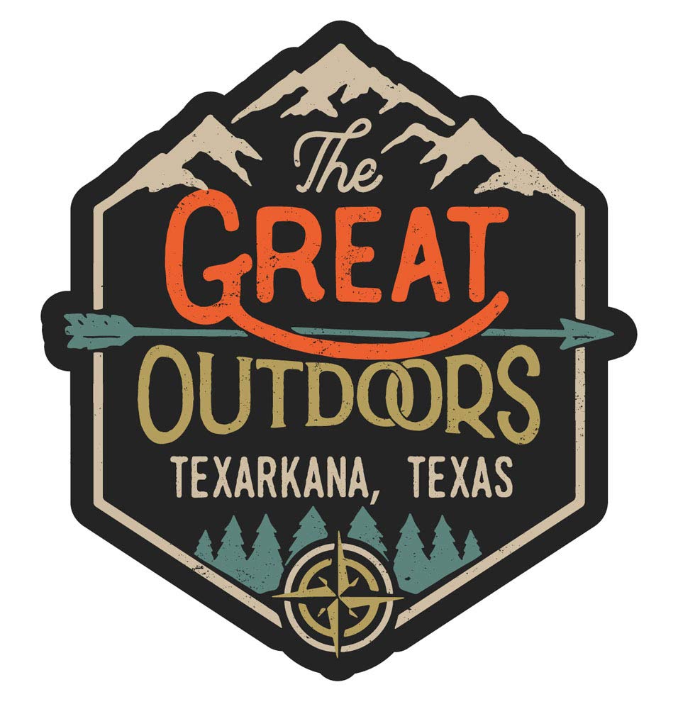 Texarkana Texas The Great Outdoors Design 4-Inch Fridge Magnet - Perfect for Home, Office & Travel Decor