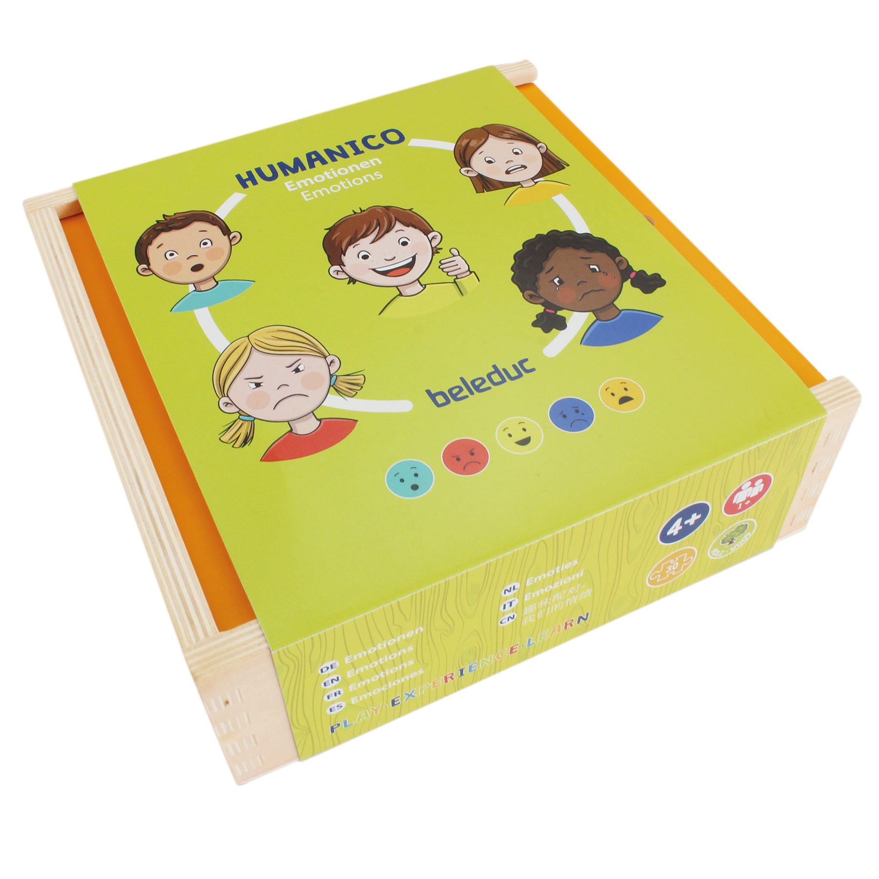 Beleduc Humanico Emotions Puzzles - Social Emotional Learning Game for Kids - Enhance Emotional Intelligence & Social Skills at Home or School