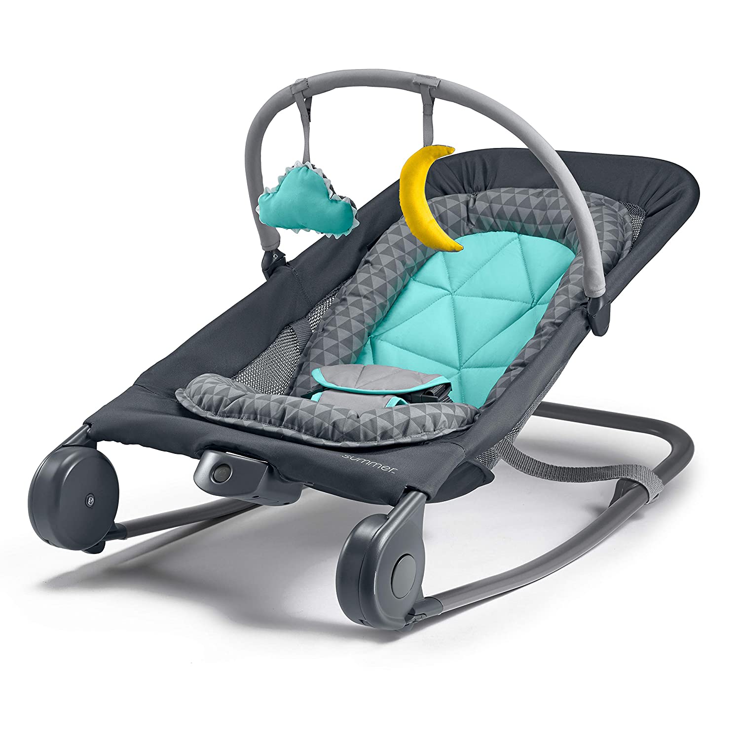 Summer Infant 2-in-1 Baby Bouncer & Rocker Duo - Convertible Infant Seat for Soothing & Playtime | Perfect for Nursery, Living Room & Travel