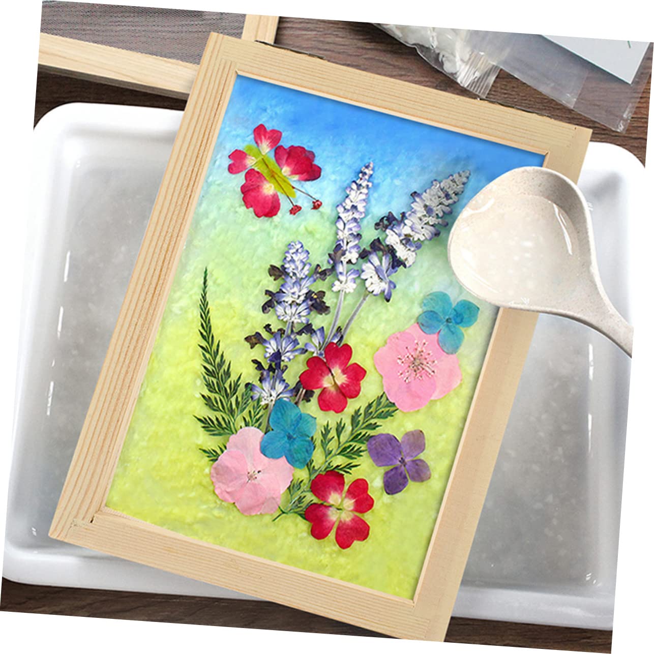 STOBOK 12-Piece Wooden Paper Making Frame Set - DIY Craft Molds for Kids, Pulp Painting, Paper Crafts - Perfect for Classroom Projects, Homeschool Activities & Creative Art Fun