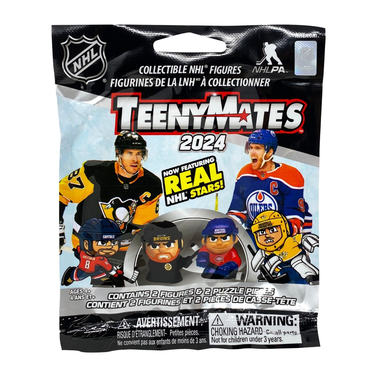 2024 TeenyMates NHL Series 10 Blind Bag Mystery Collectible Figures - Official NHL Hockey Player Mini Toys for Kids & Collectors - Perfect for Birthday Gifts, Party Favors & Sports Decorations