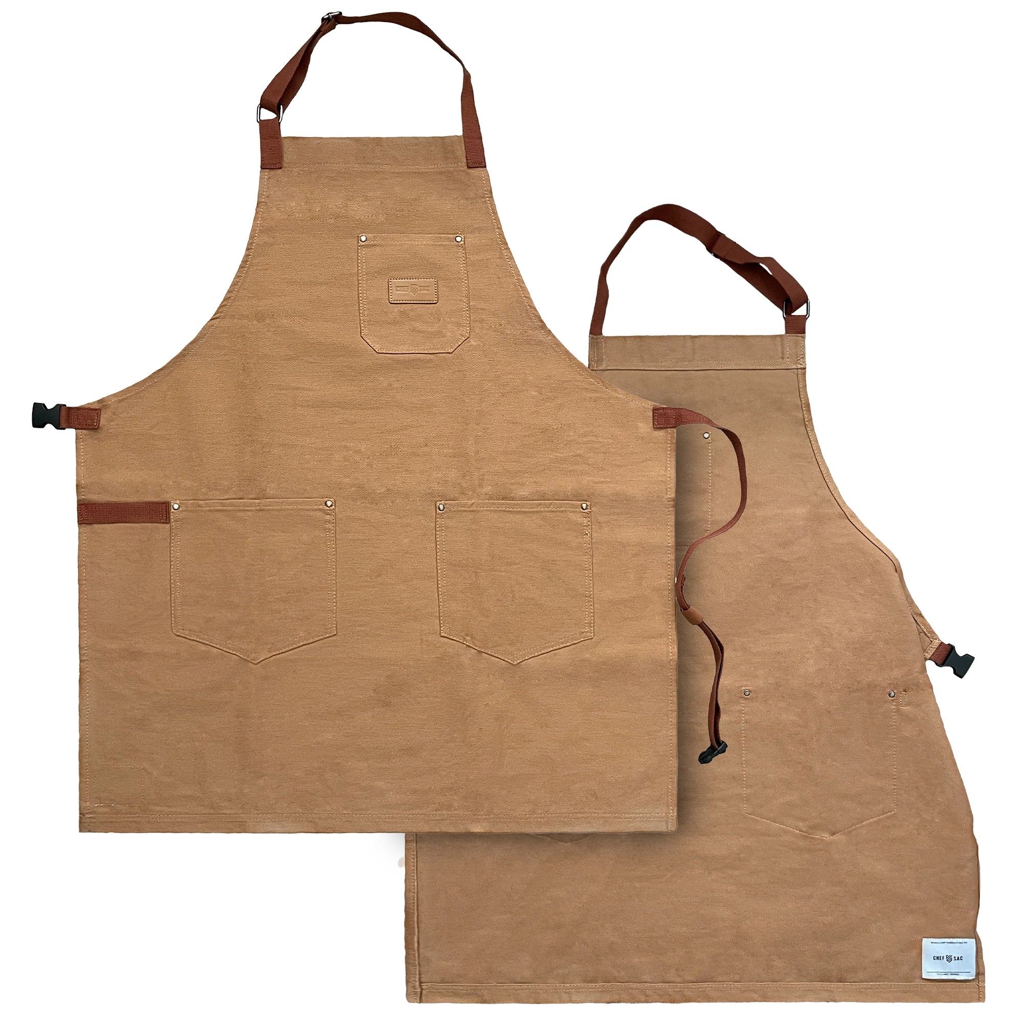 Premium Cotton Canvas Chef Apron for Cooking, Baking & Grilling - Durable & Adjustable Kitchen Apron for Professional Chefs & Home Cooks (Perfect for Restaurants, BBQ Parties & Culinary Classes)