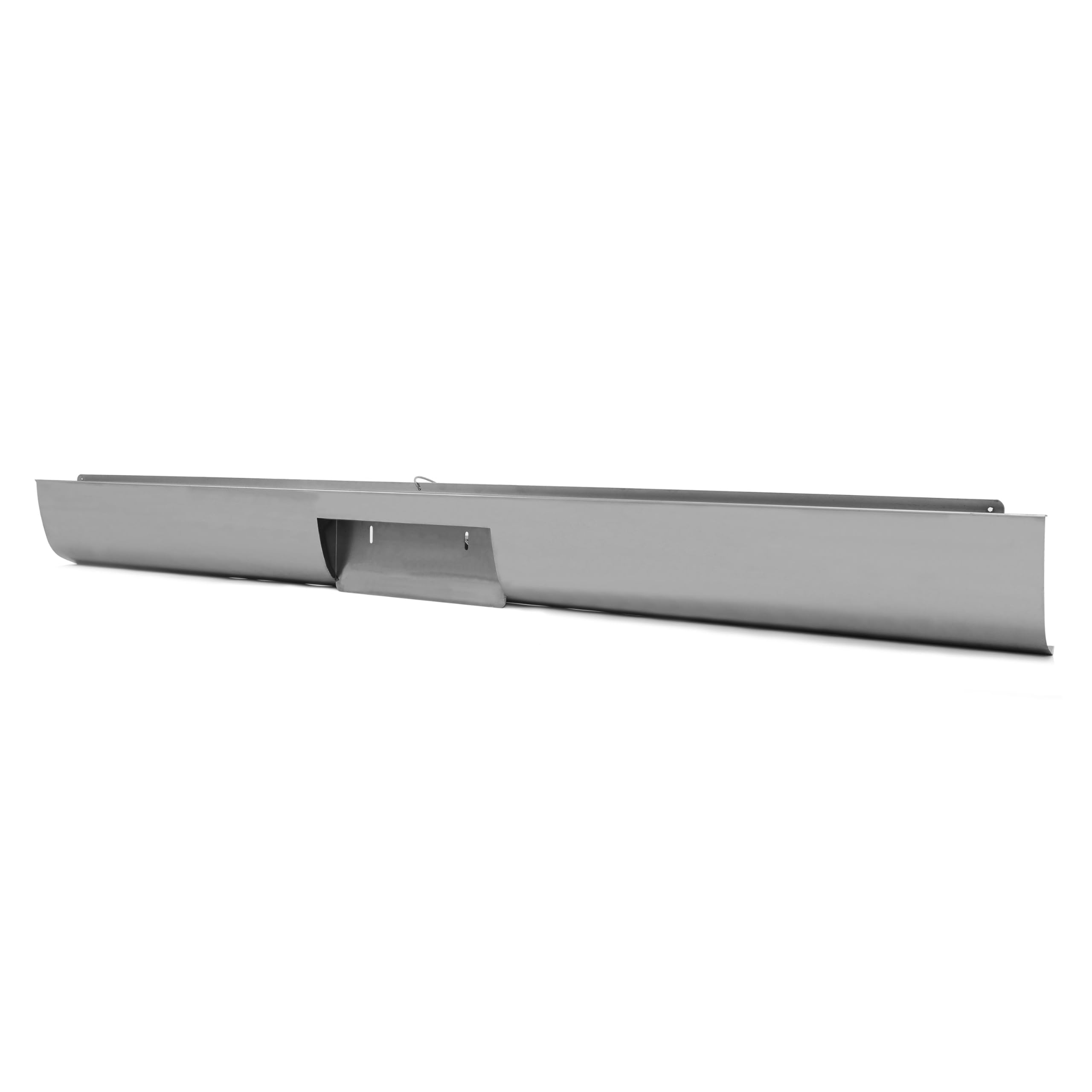 HECASA Rear Roll Pan for 1967-1972 Ford F100 Pickup Fleetside - Steel Truck Roll Pan with LED Lights, Center Plate Box, Anti-Rust Oil & Bare-Metal Finish | Perfect for Restoration & Custom Truck Builds