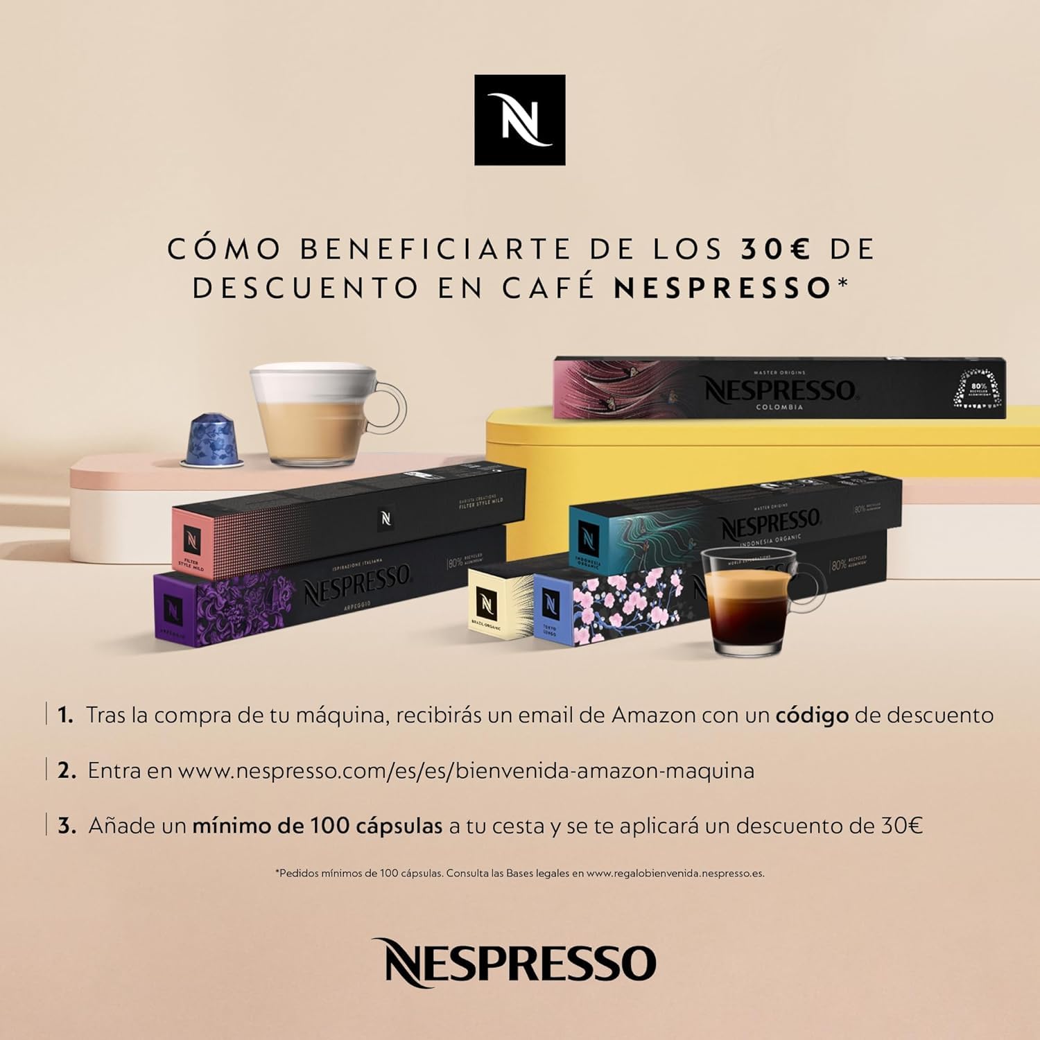 Nespresso Krups XN110BRD Essenza Mini Compact Coffee Capsule Machine - 0.6L Capacity, 19 Bar Pressure, Energy Saving Mode, Grey Color, Energy Class A - Perfect for Home, Office & Small Spaces