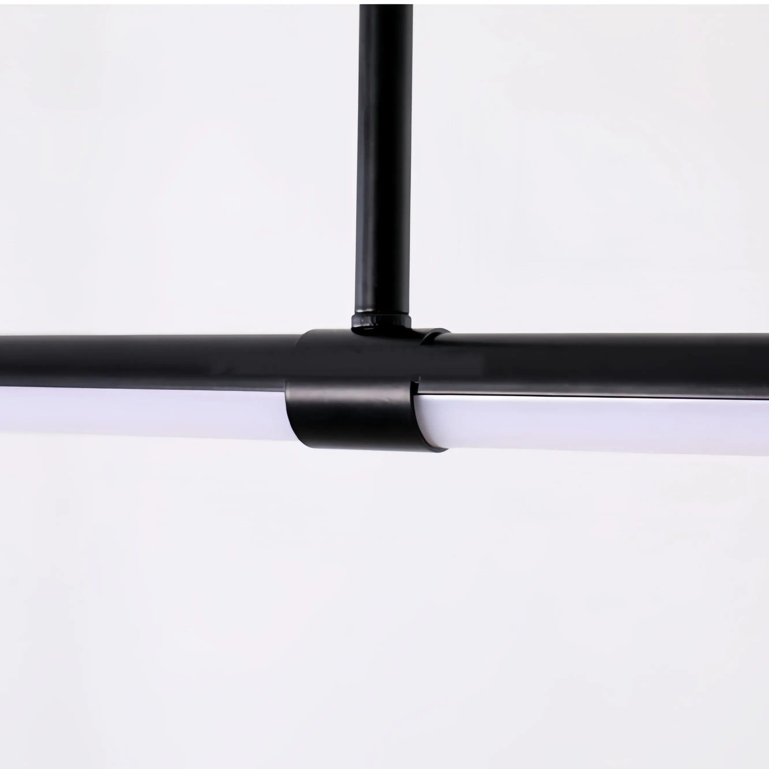Modern Single Linear Pendant Light for Dining Room - Sleek Minimalist Hanging Fixture for Kitchen Island, Breakfast Nook & Contemporary Home Decor