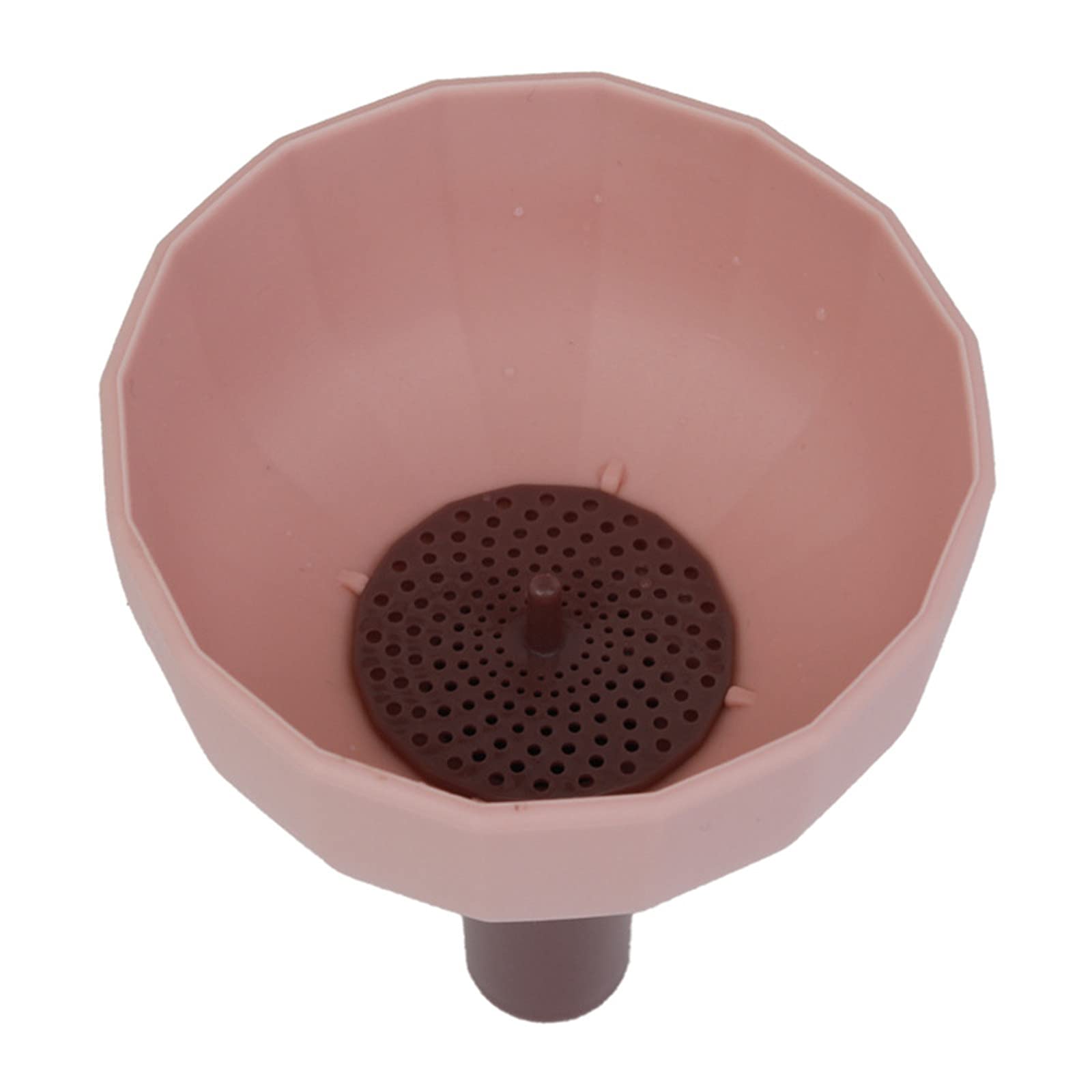 Yamart Leak-Proof Wine Funnel with Filter - Mini Portable Oil & Liquid Pouring Funnel for Kitchen, Bar & Dining - Perfect for Wine Decanting, Cooking Oil Transfer & Cocktail Making (Pink)
