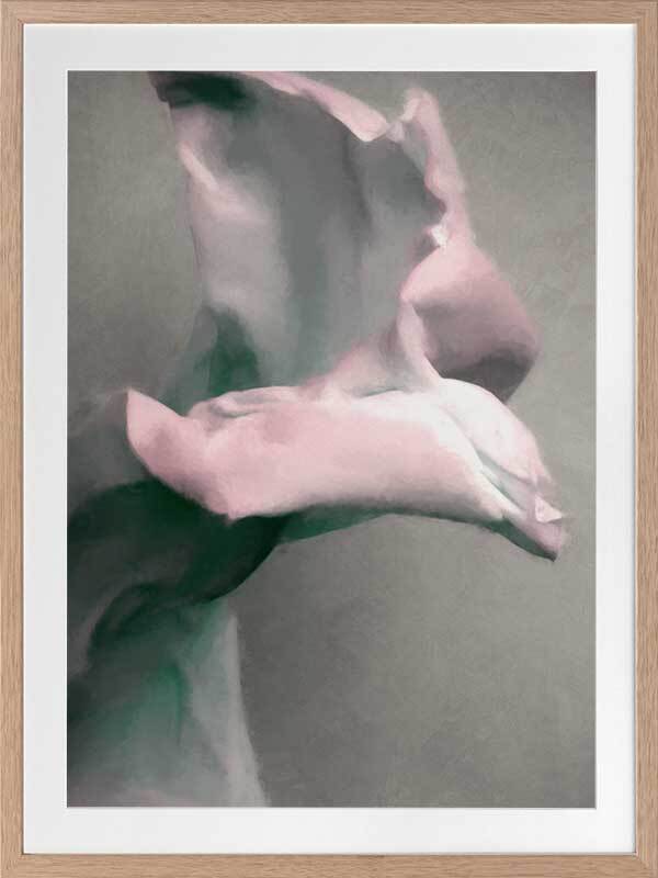Bloom II Framed Art Print - Modern Floral Wall Decor for Living Room, Bedroom & Office - Perfect Home Decoration Gift