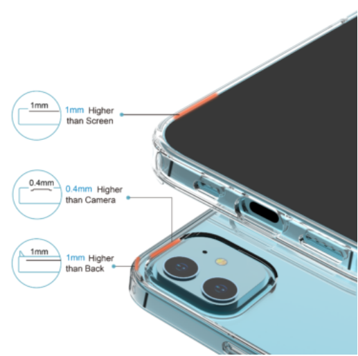 Pure Clear Mind iPhone 13 Pro Max (6.7 inch) Case - Slim Protective Cover for iPhone 13 Pro Max - Perfect for Everyday Use & Outdoor Activities