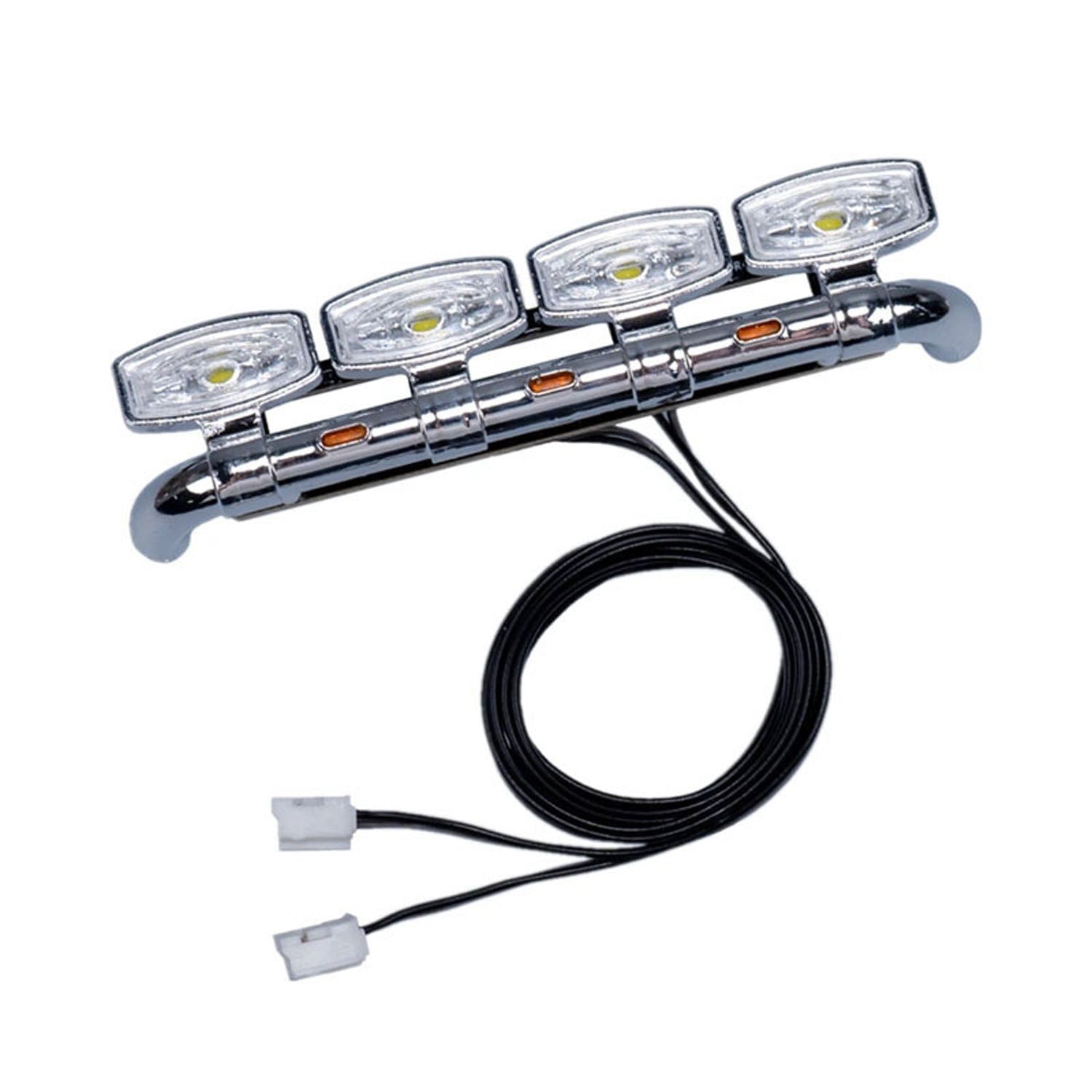 1/14 Scale 5V Plastic Front Spotlight for Tamiya SC 770S RC Tractor Truck - DIY Upgrade Part for 56368 & 56371 RC Lorry Models - Perfect for Night Racing and Off-Road RC Car Enthusiasts