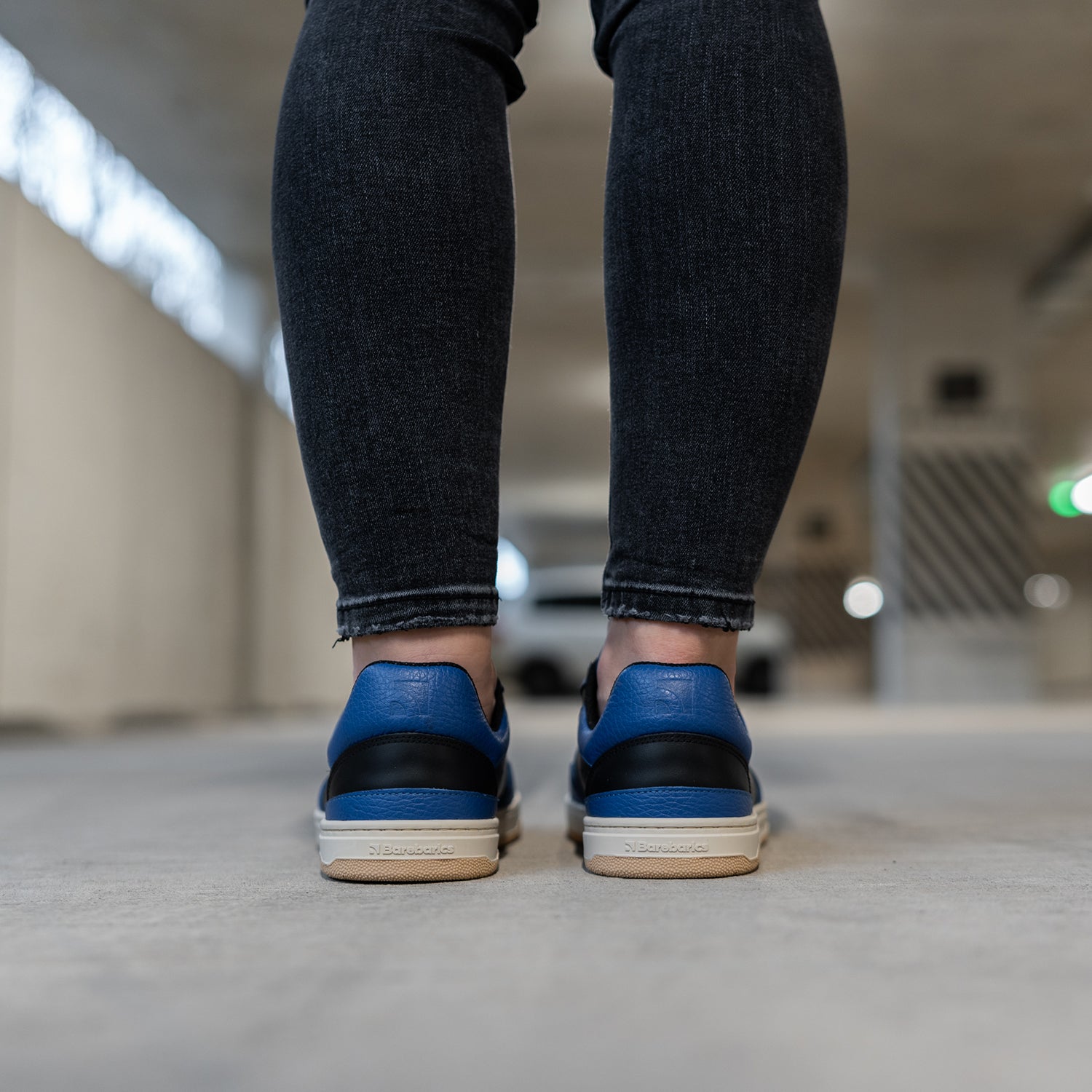 Barefoot Sneakers for Men & Women - Barebarics Wave Black & Blue Minimalist Shoes | Lightweight, Flexible & Comfortable for Running, Walking & Everyday Wear