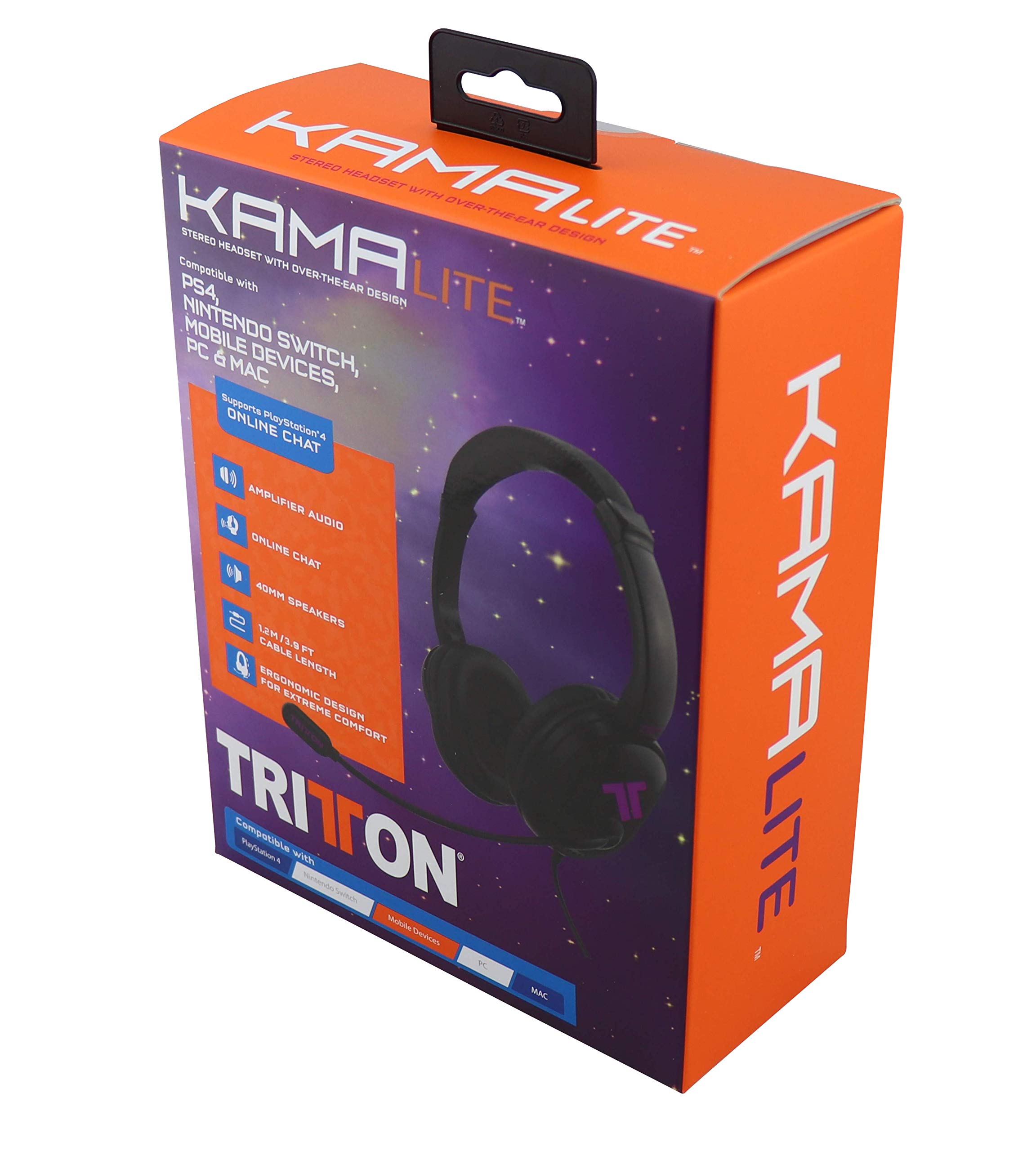 Tritton Kama LITE Gaming Headset for PS5, PS4, Xbox & PC - Noise Cancelling Mic, Lightweight Design - Perfect for Online Gaming, Streaming & Virtual Meetings