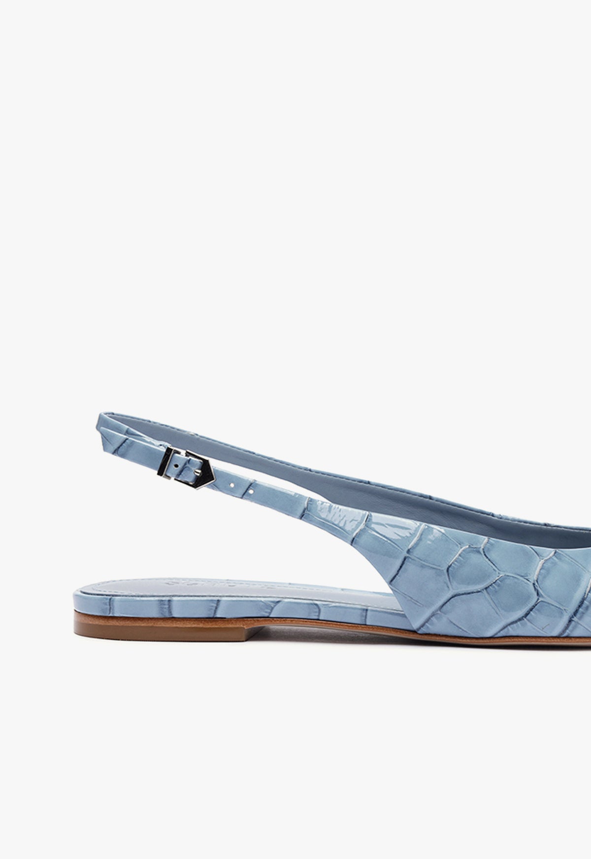Paola Blue Leather Women's Flats - Comfortable & Stylish Slip-On Shoes for Casual Wear, Office & Travel