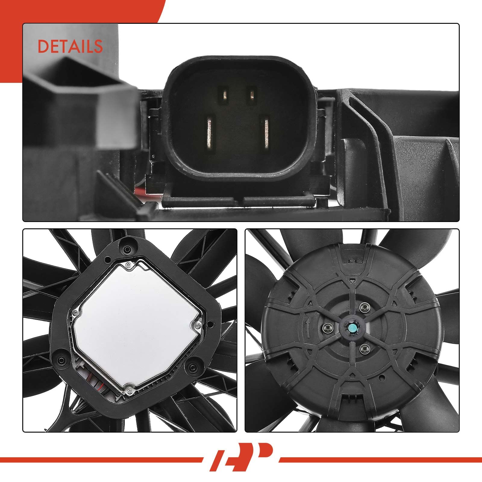 Premium Engine Radiator Cooling Fan Assembly for BMW 323i 325i 328i 330i 128i (2006-2013 Models) - High Performance Replacement Part for Engine Cooling System - Perfect for City Driving & Hot Weather Conditions