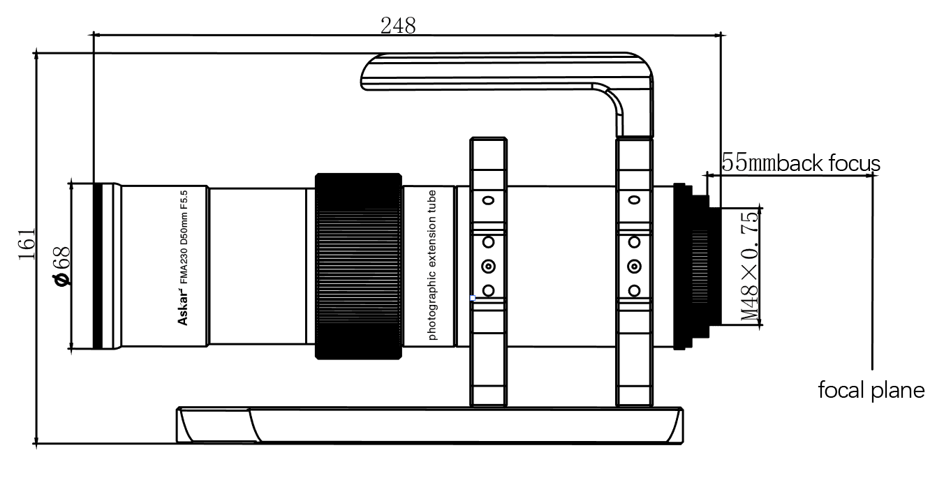 Askar FMA 230 50mm f/5.5 Telescope Lens - Premium Astrophotography & Night Sky Observation for Stargazers & Astronomy Enthusiasts