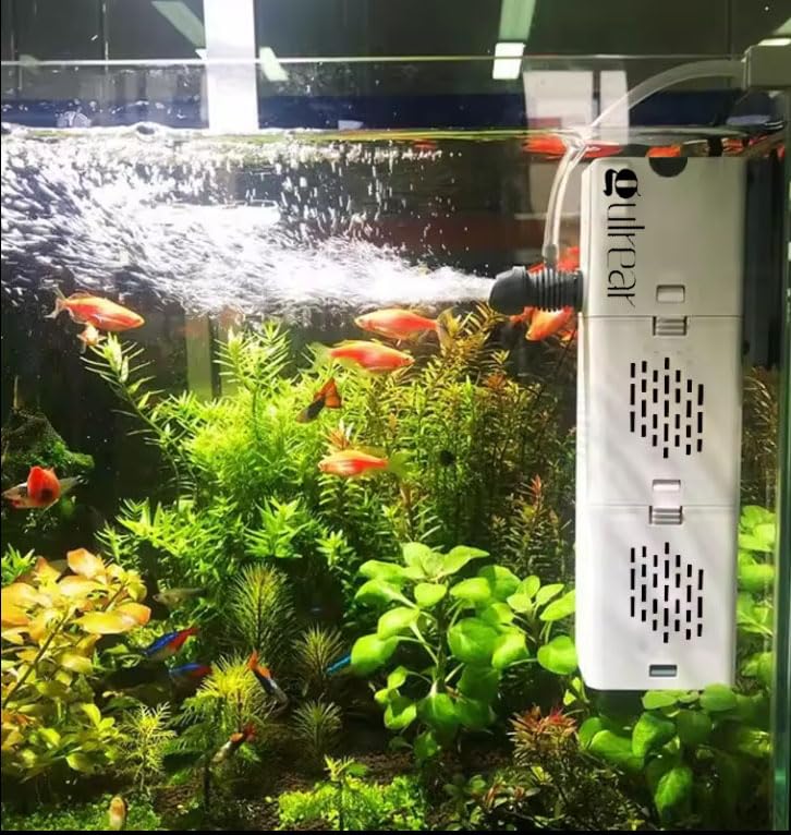 Gulrear Built-in Filter Aquarium Fish Tank Pool Cleaner – All-Purpose Replacement Filter Bag for Fish Tank Oxygenation & Cleaning | Zipper Closure Nylon Mesh Debris Filter Bag – Ideal for Aquariums, Ponds & Water Features