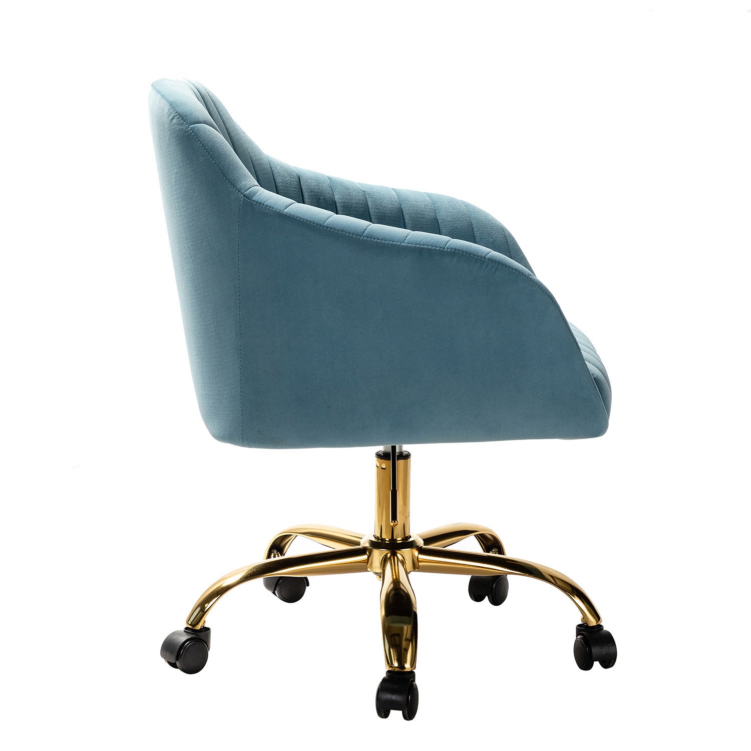Luxury Velvet Office Chair - Ergonomic Desk Chair with Adjustable Height for Home & Workspace - Perfect for Remote Work, Gaming & Study
