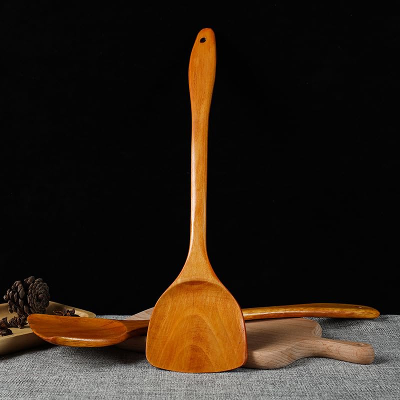 Premium Wooden Spatula Set for Nonstick Cookware - 15