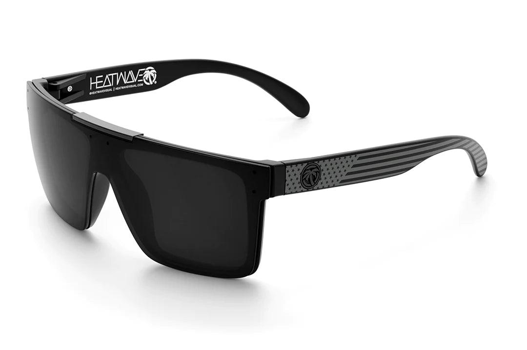 Quatro Sunglasses - Stars & Stripes Socom with Black Lens & Black Bar | Polarized UV Protection for Outdoor Sports & Driving