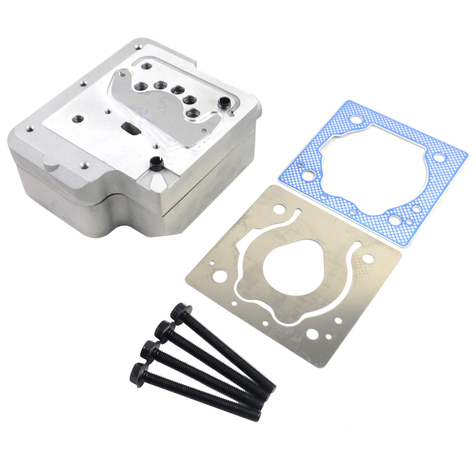 Cummins ISX 6CT ISCE QSC ISLE Air Brake Compressor Cylinder Head Replacement Kit with Gasket & Bolts (Part# 9111539202 4936226 3969124) - Heavy Duty Truck & Semi-Trailer Repair Solution