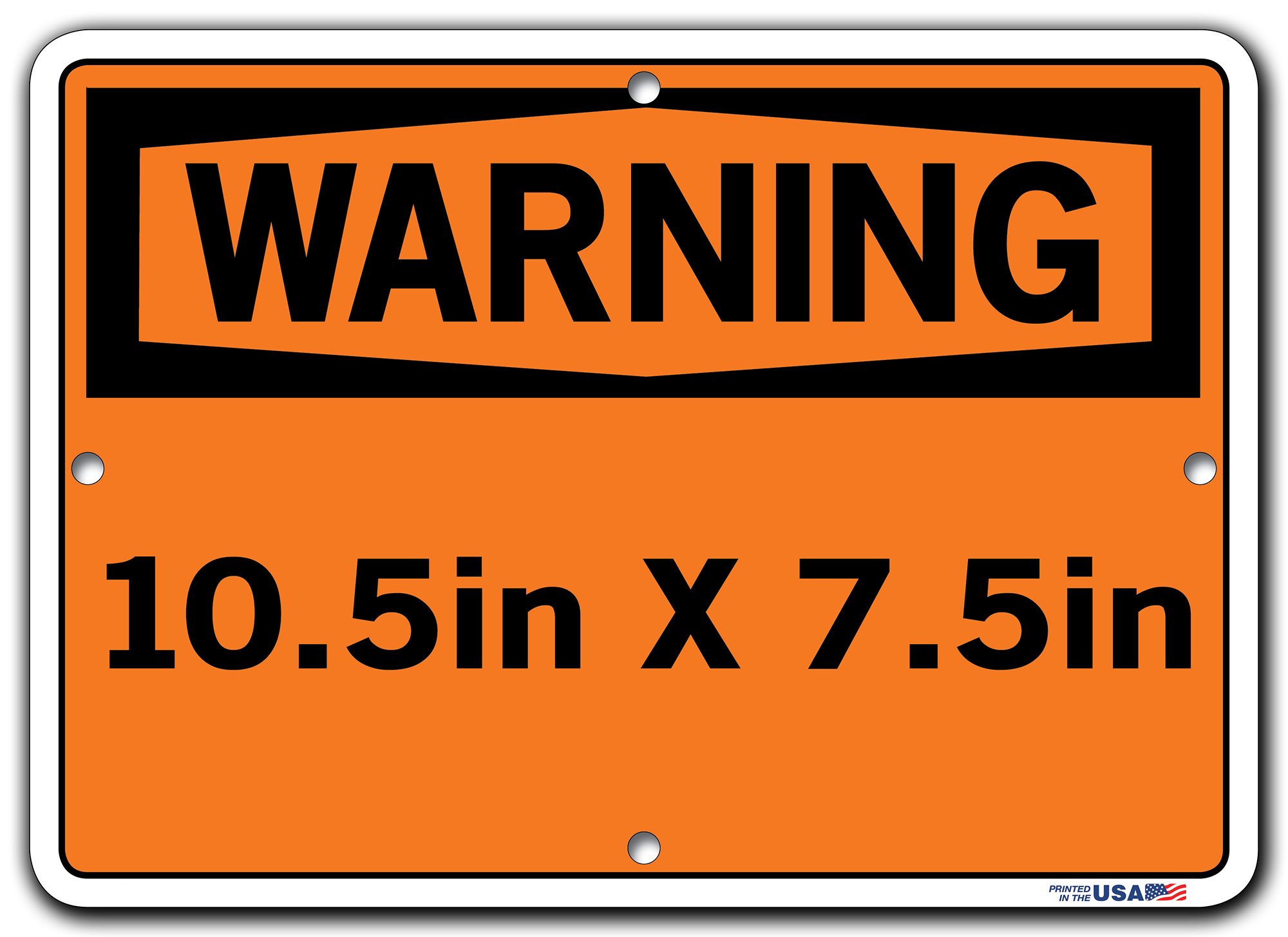 Vestil SI-W-33-A-AL-063-S Propane Warning Sign - Aluminum Safety Sign for Gas Tanks & Cylinders - 0.063