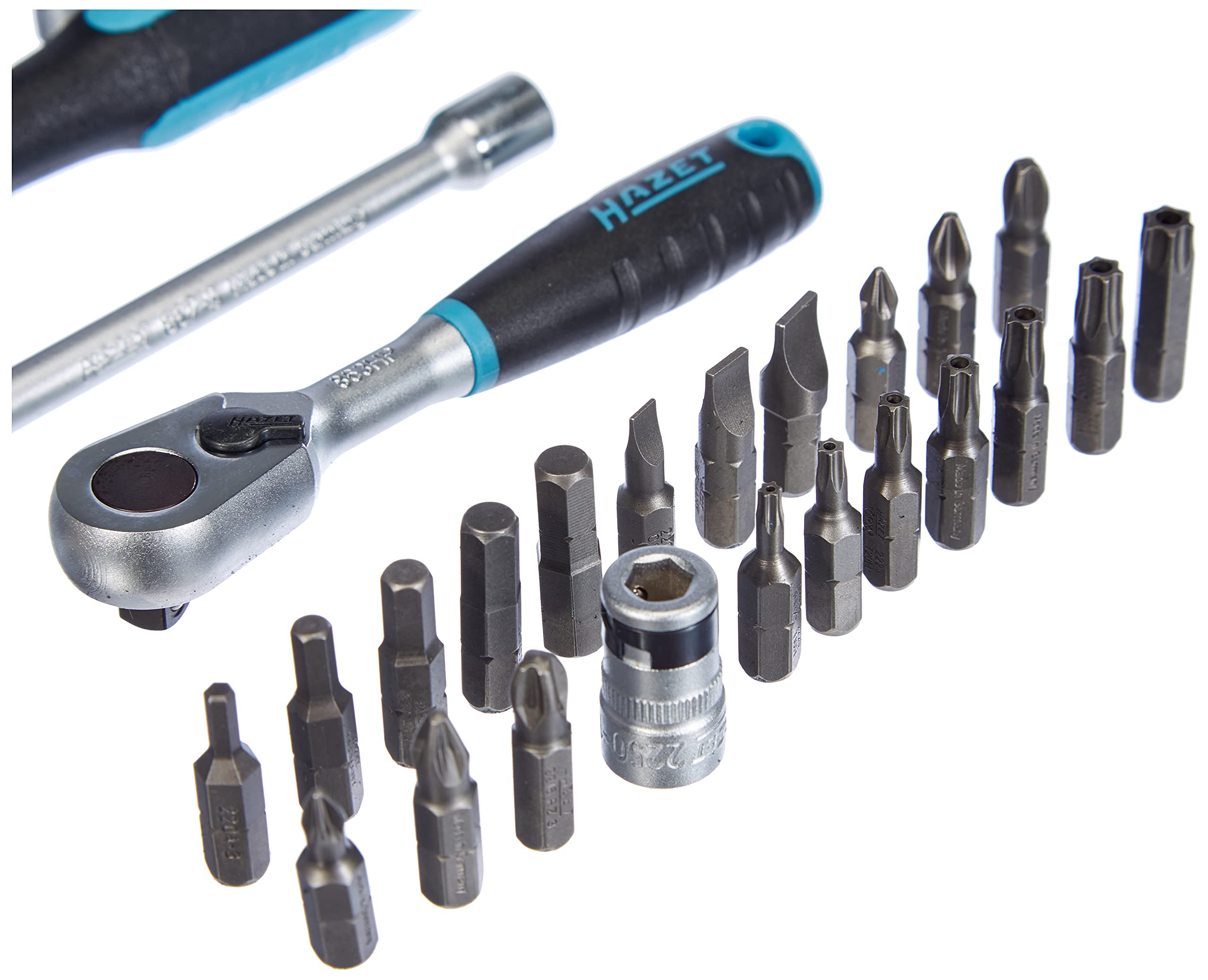 Hazet 853-1 36-Piece Professional Socket Set - Metric & SAE Sizes for Automotive Repair & DIY Projects
