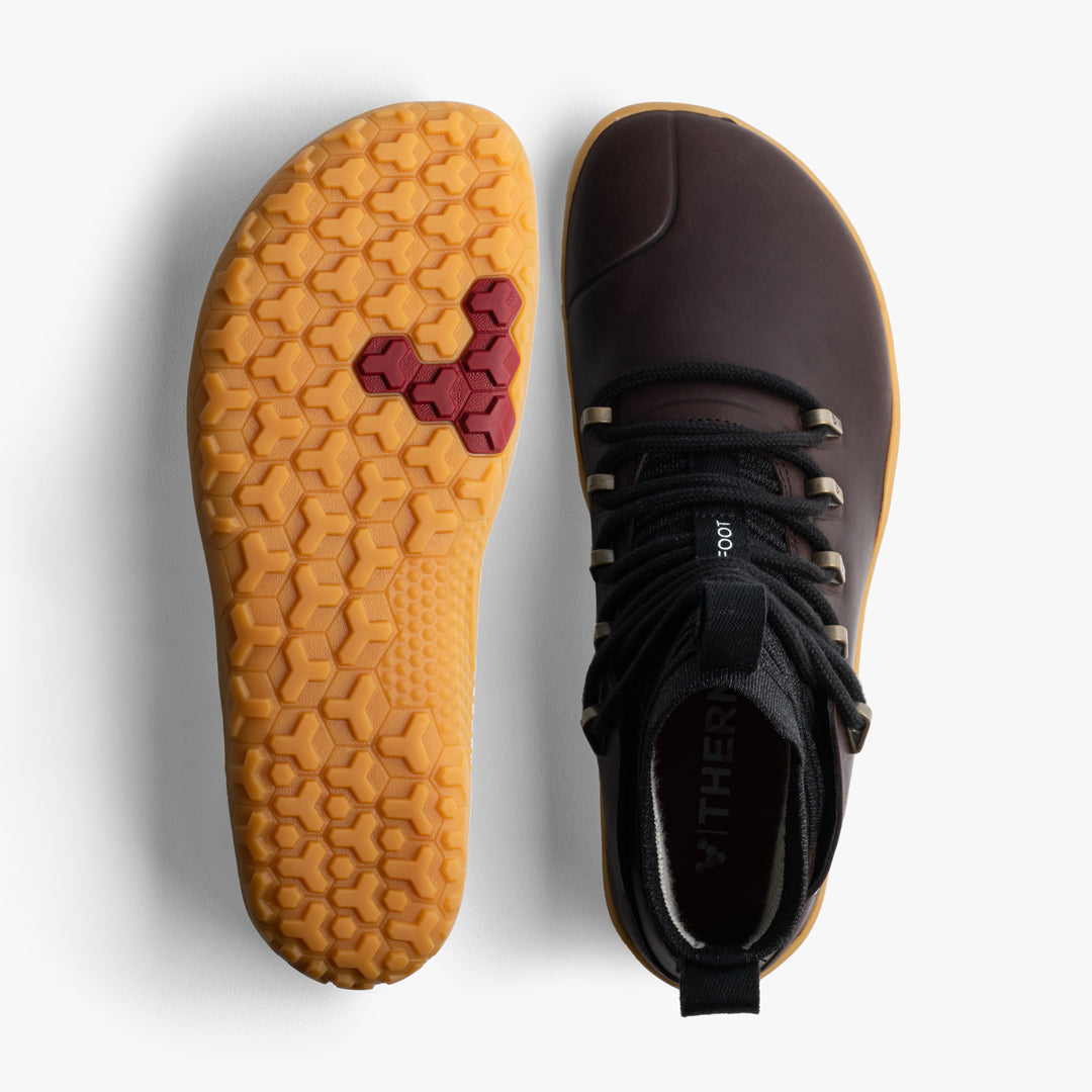 Vivobarefoot Women's Magna Leather FG Barefoot Shoes in Bracken - Minimalist Hiking & Trail Running for Natural Movement