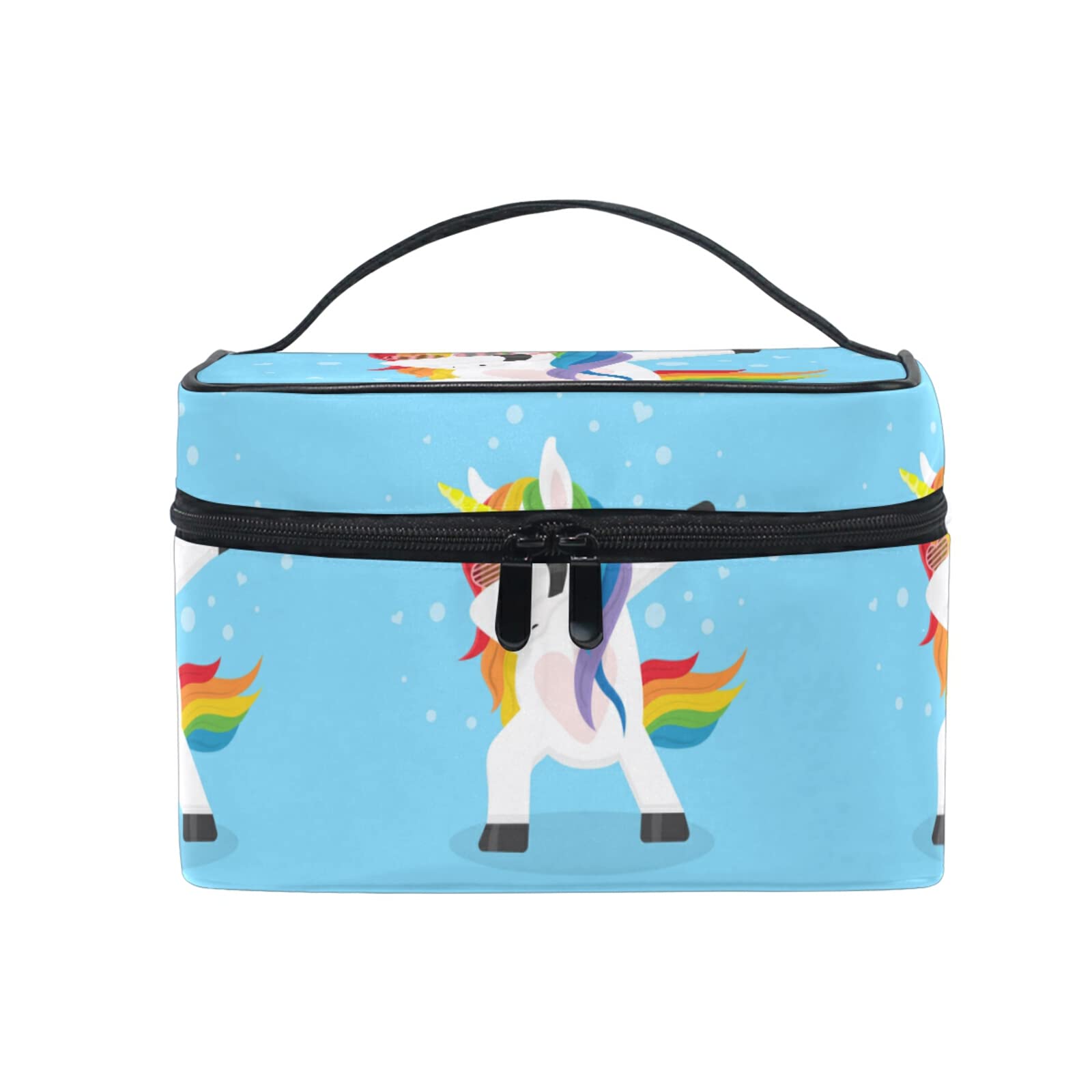 **Rainbow Unicorn Makeup Bag for Women - Cute Baby Shower Gift, Cosmetic & Toiletry Travel Organizer - Perfect for Travel, Bridal Showers & Daily Use**