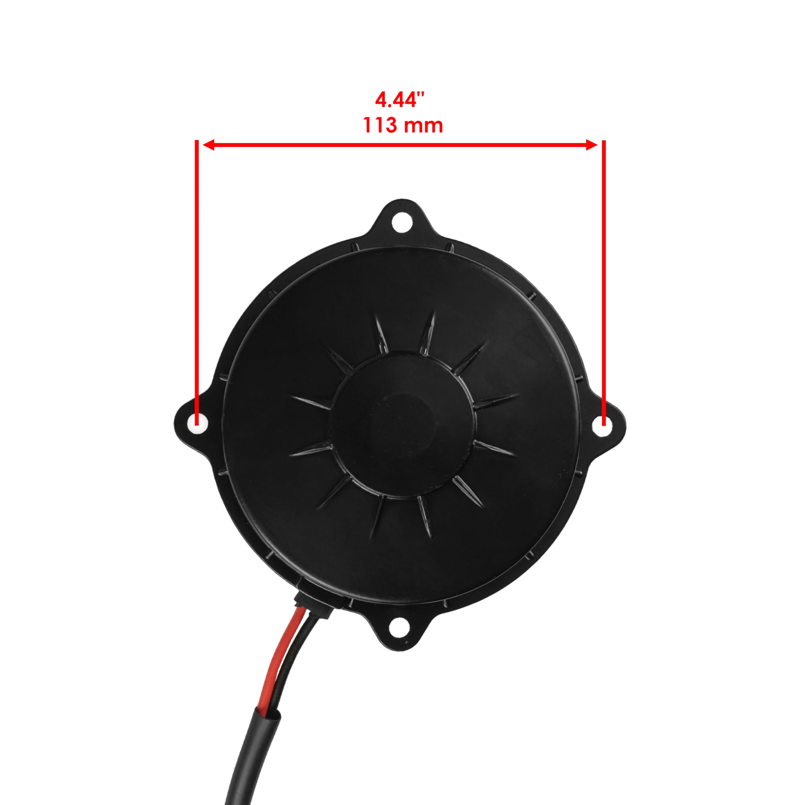 Caltric Radiator Cooling Fan Motor Replacement for Polaris 2411816 - Perfect for ATV, UTV & Off-Road Vehicle Cooling System Maintenance