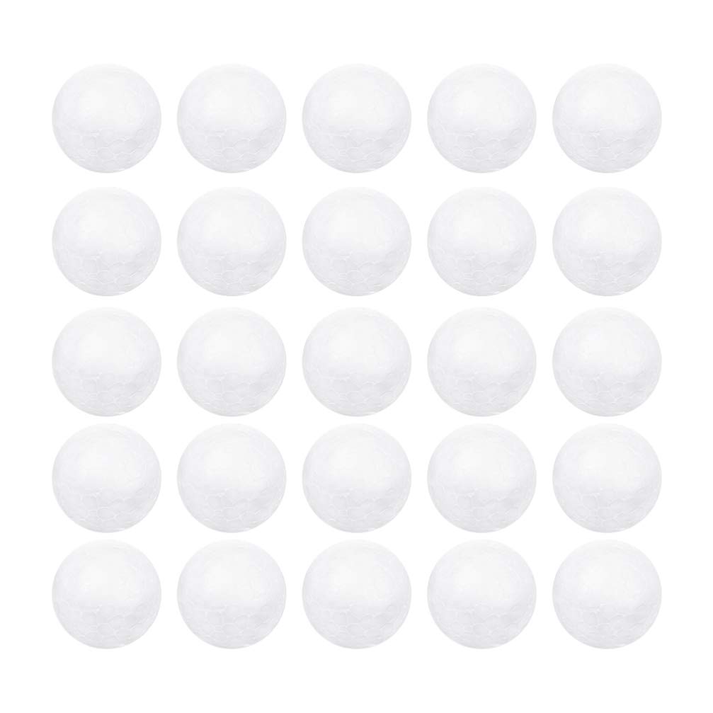 STOBOK 180-Piece 3CM Smooth Craft Foam Balls - Polystyrene Round Spheres for DIY Christmas Ornaments, Wedding Decor, Flower Arrangements & Holiday Party Decorations - Perfect for Arts & Crafts, Home Decor, School Projects & Gift Making