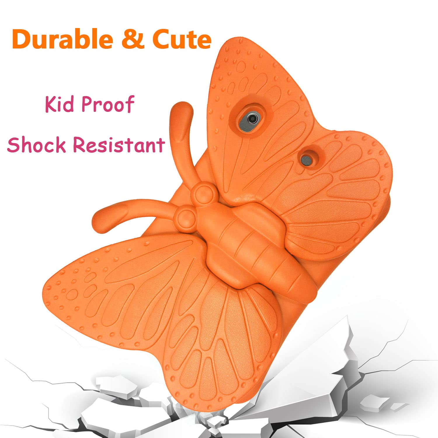 Cute Butterfly Shockproof EVA Foam Case for iPad 9th/8th/7th Gen 10.2
