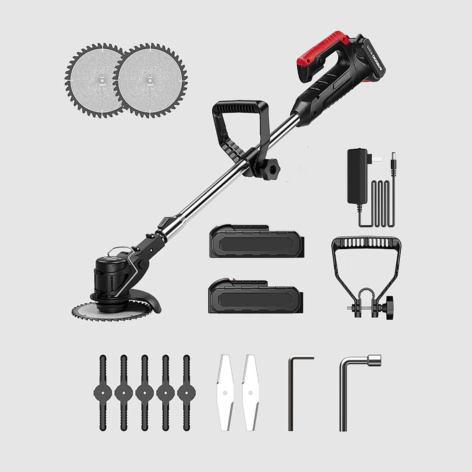 21V Cordless Grass Trimmer & Lawn Edger - Battery Powered Hand Tool for Home Garden, Yard, Bush Trimming & Pruning | Perfect for Lawn Care, Landscaping & Outdoor Maintenance