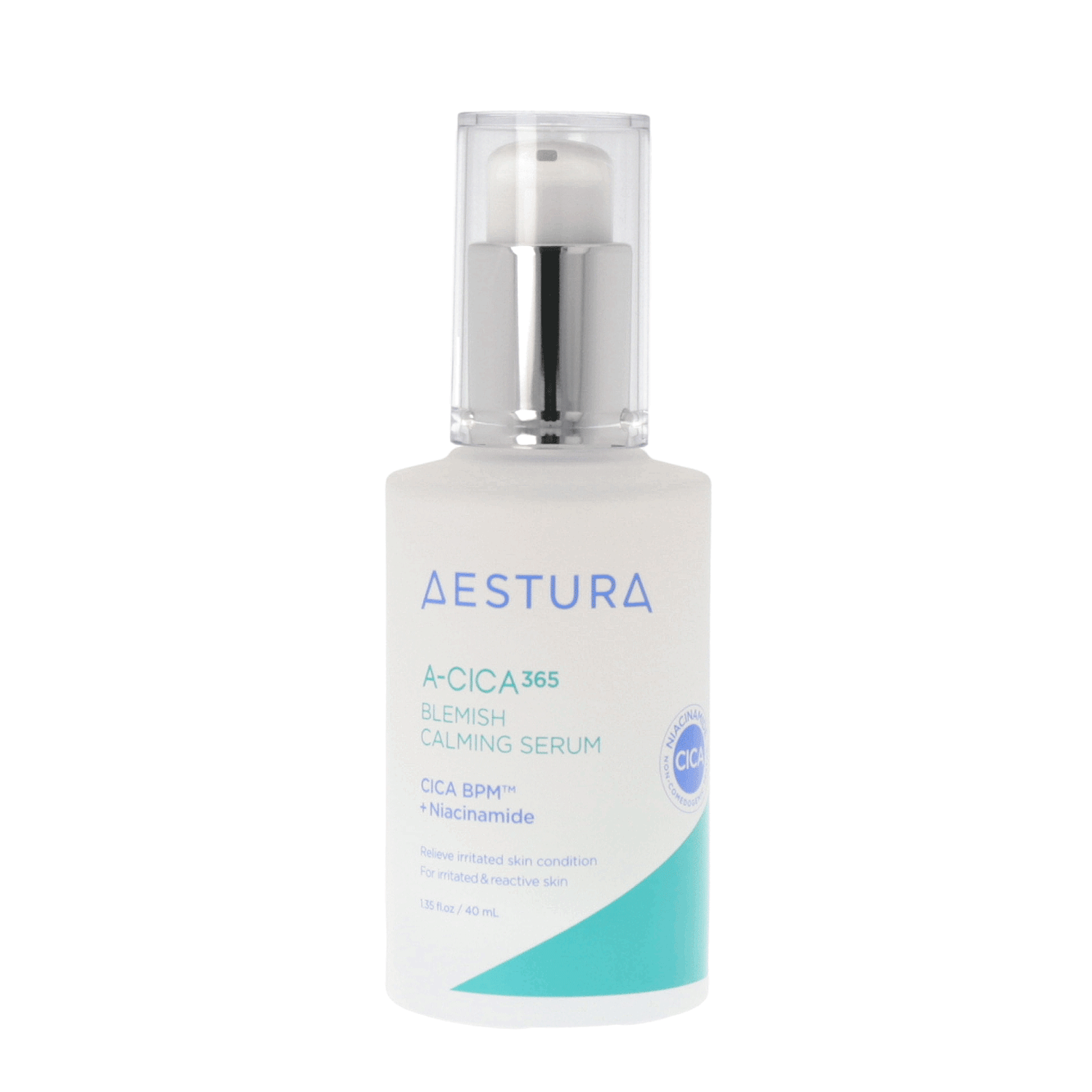 AESTURA A Cica 365 Blemish Calming Serum 40ml - Korean Skincare for Acne-Prone Skin, Soothing & Hydrating Facial Treatment - Perfect for Daily Use & Sensitive Skin Care Routine