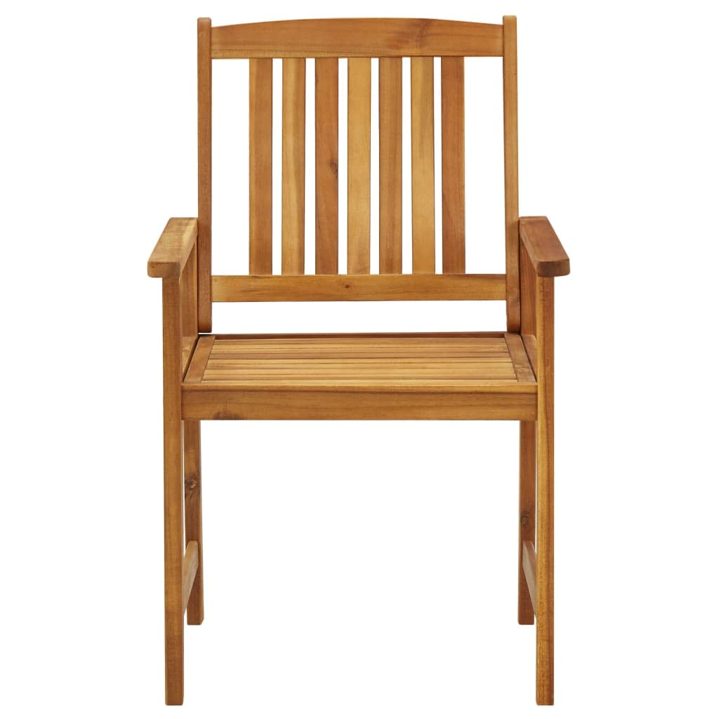 FAMIROSA 4-Piece Solid Acacia Wood Patio Chairs Set - Durable Outdoor Furniture for Garden, Poolside & Backyard (62 lbs) - Perfect for Relaxing, Entertaining & Outdoor Dining